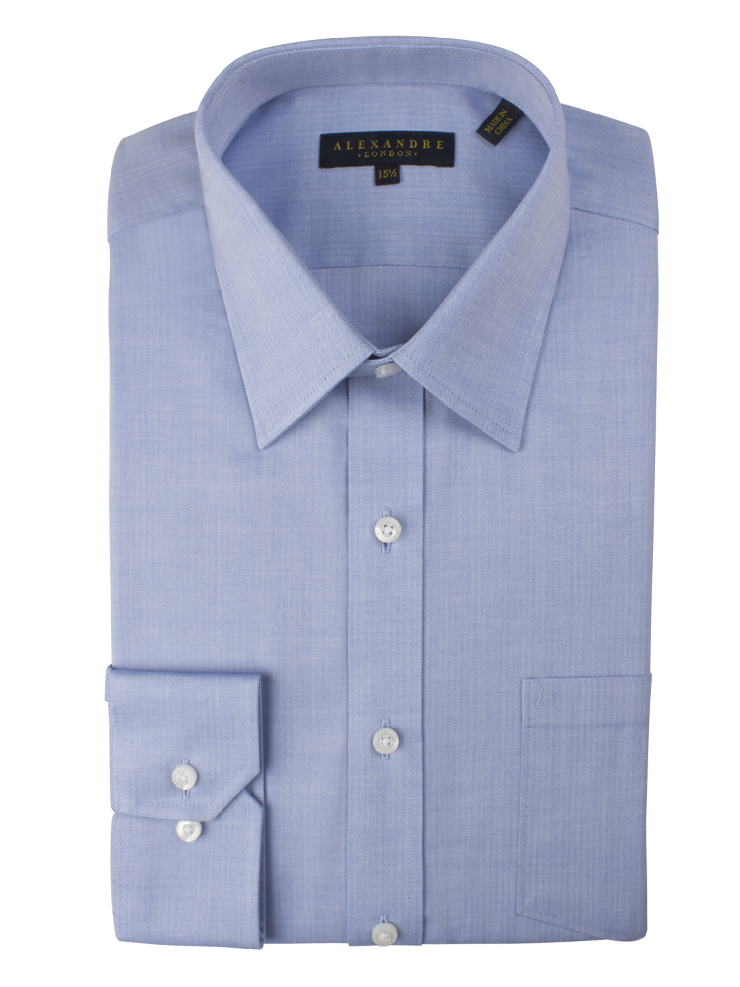 Blue Herringbone Shirt