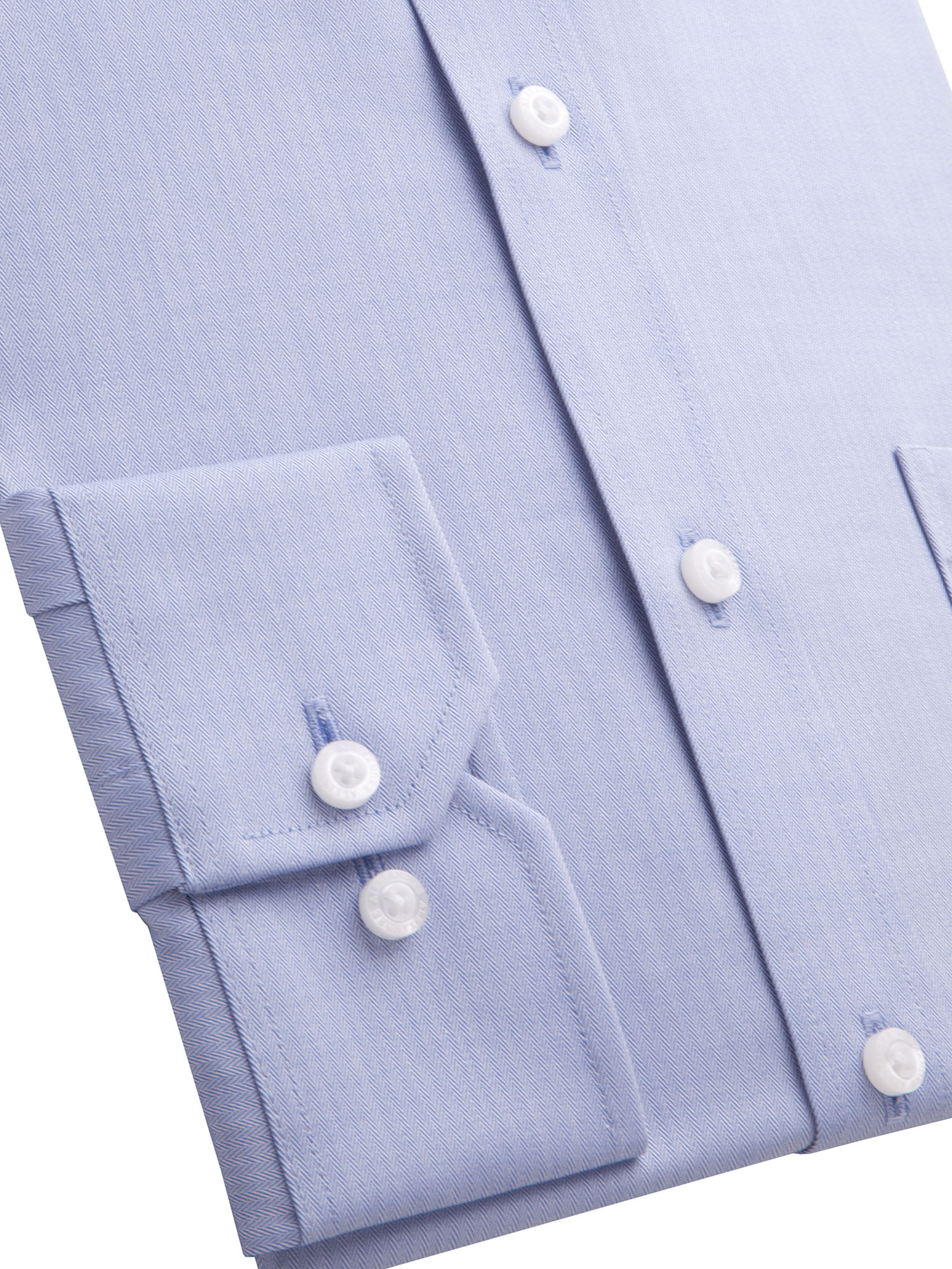 Blue Herringbone Shirt