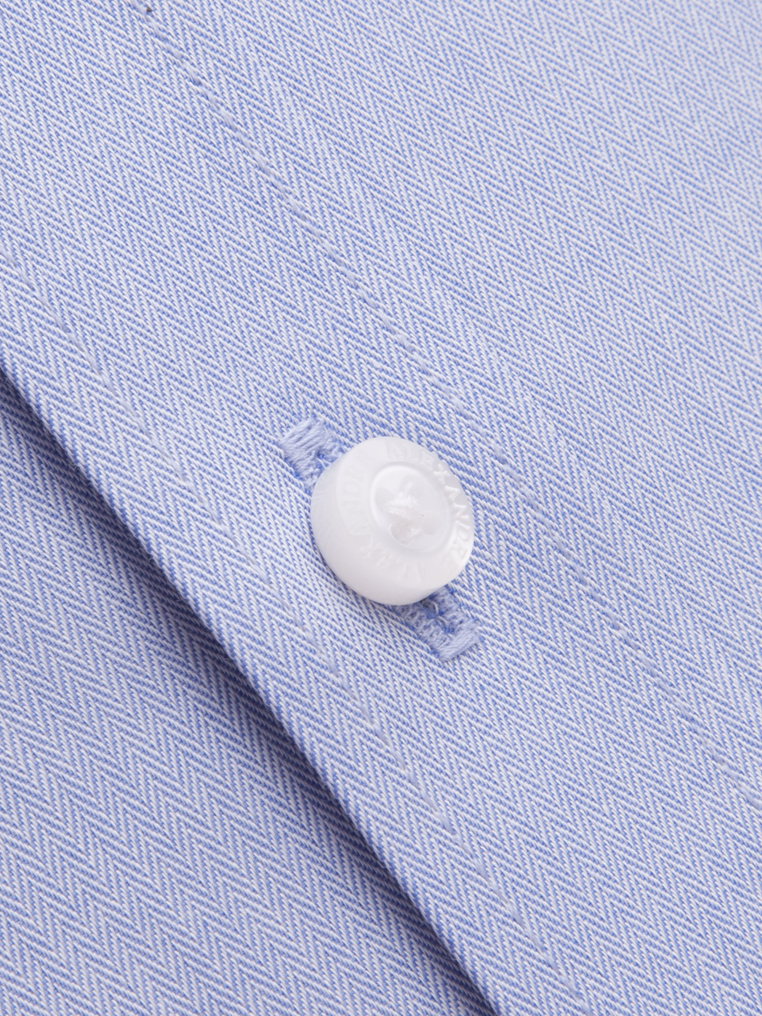 Blue Herringbone Shirt