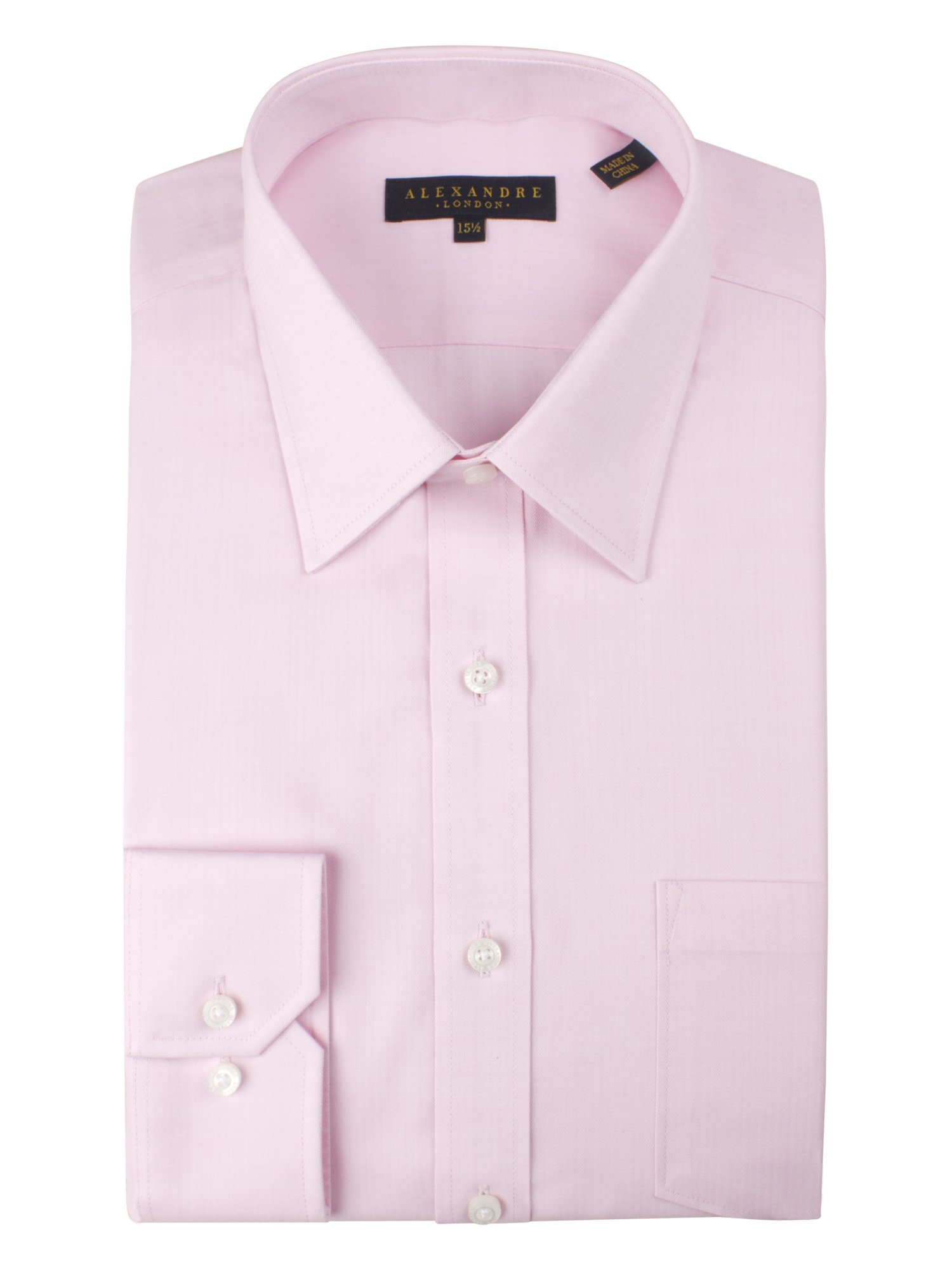 Pink Herringbone Shirt