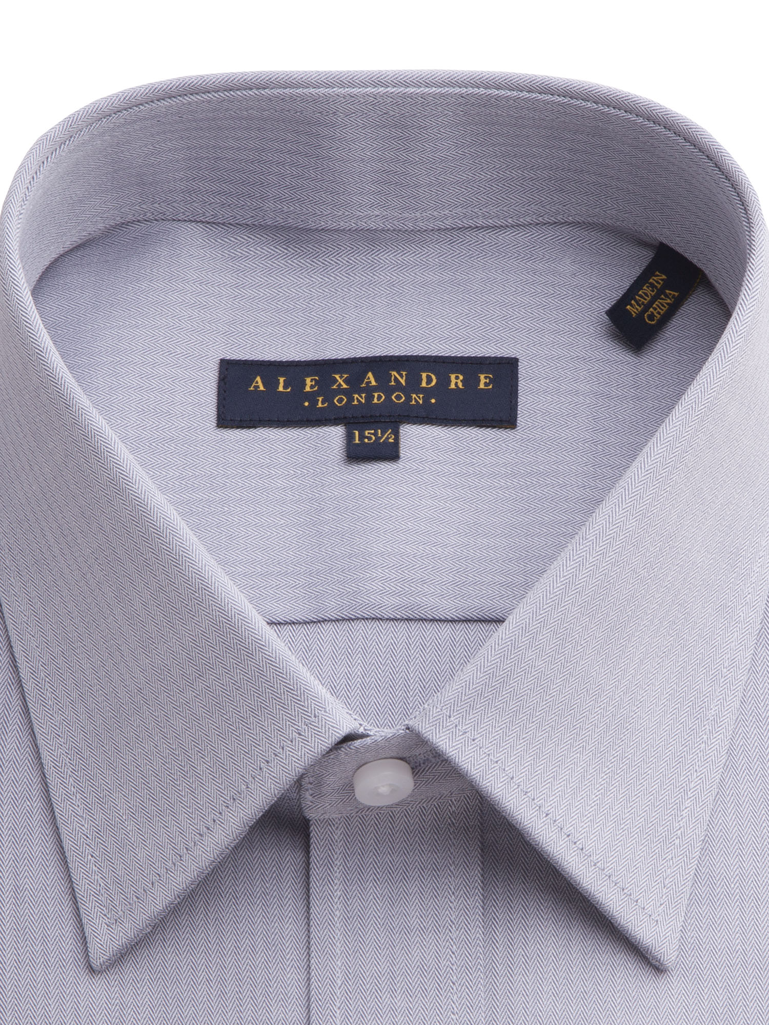 Grey Herringbone Shirt
