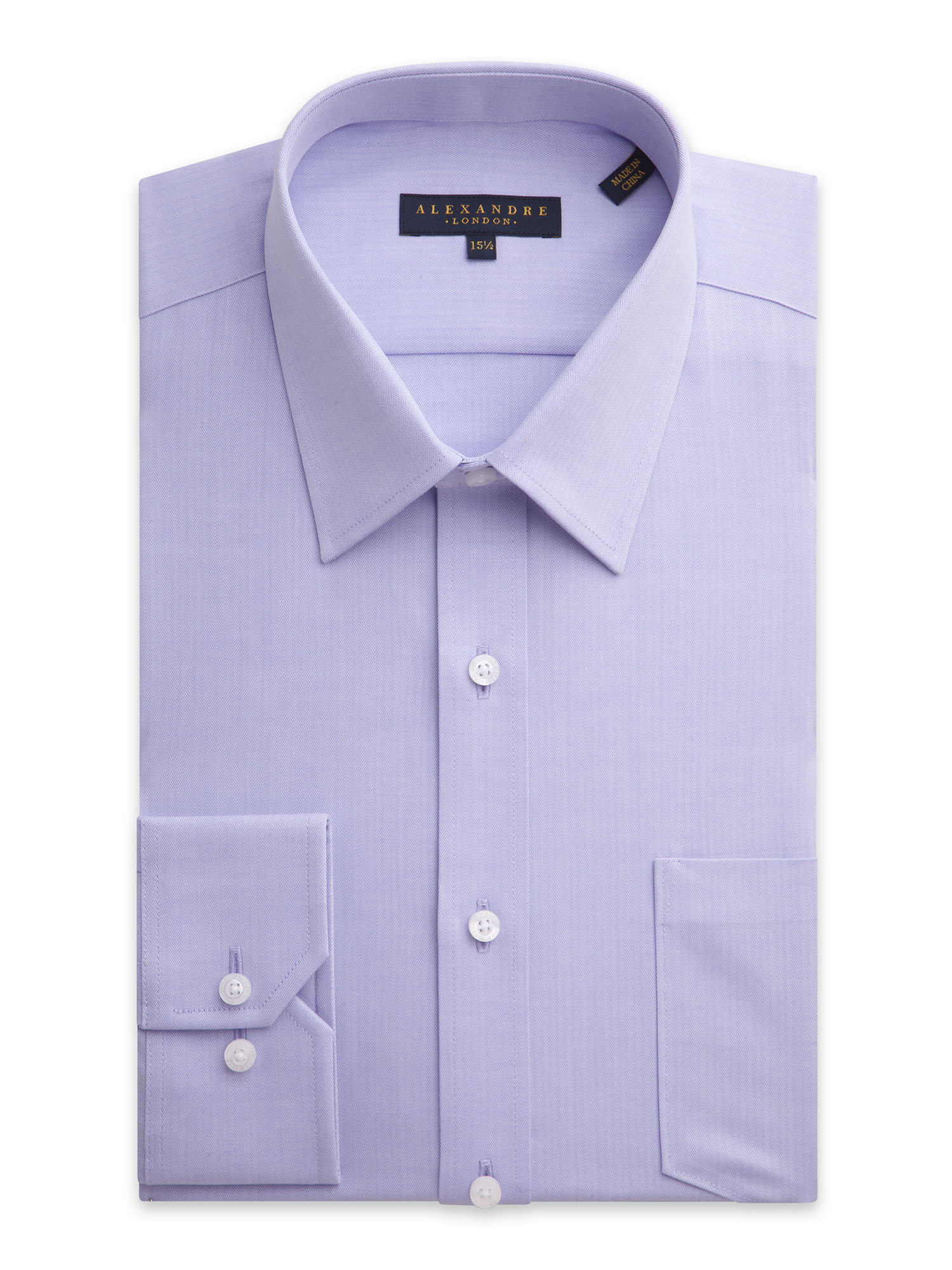 Lilac Herringbone Shirt