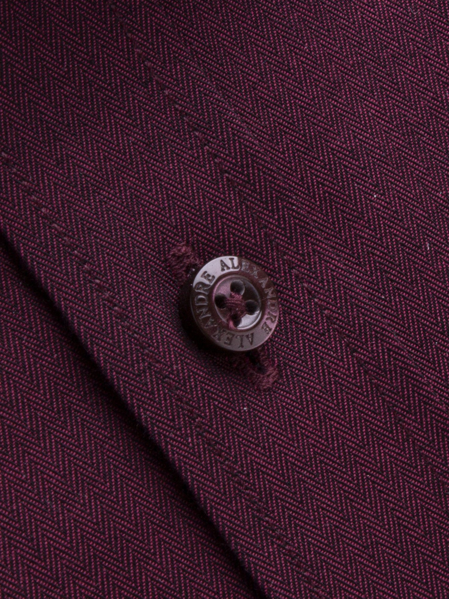 Wine Herringbone Shirt