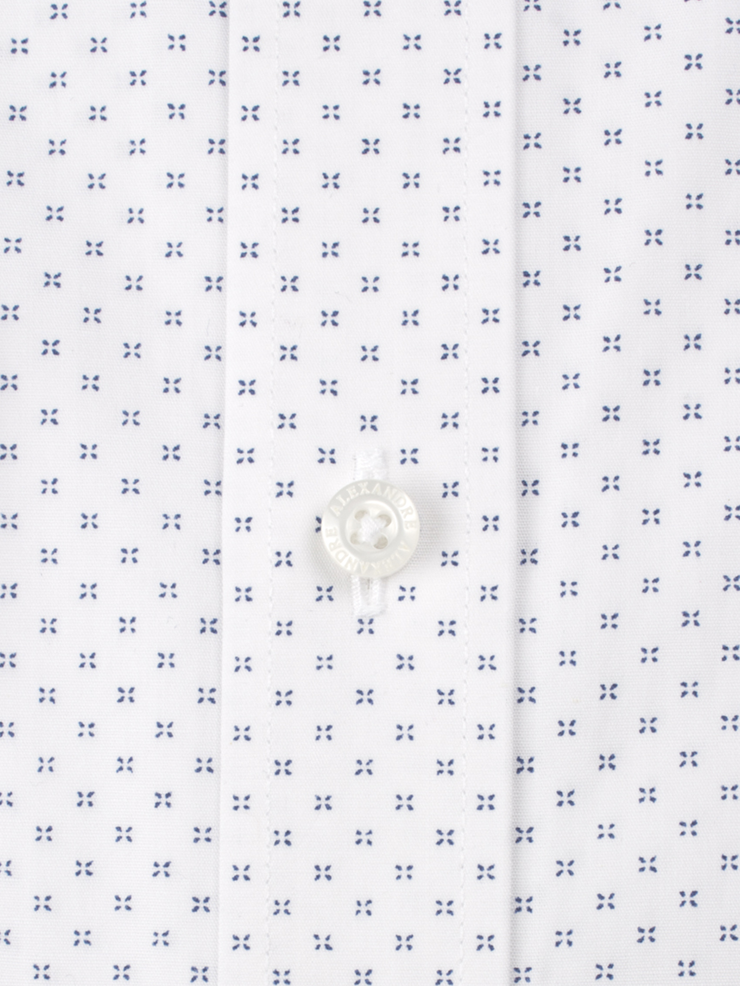 White Cross Print Shirt