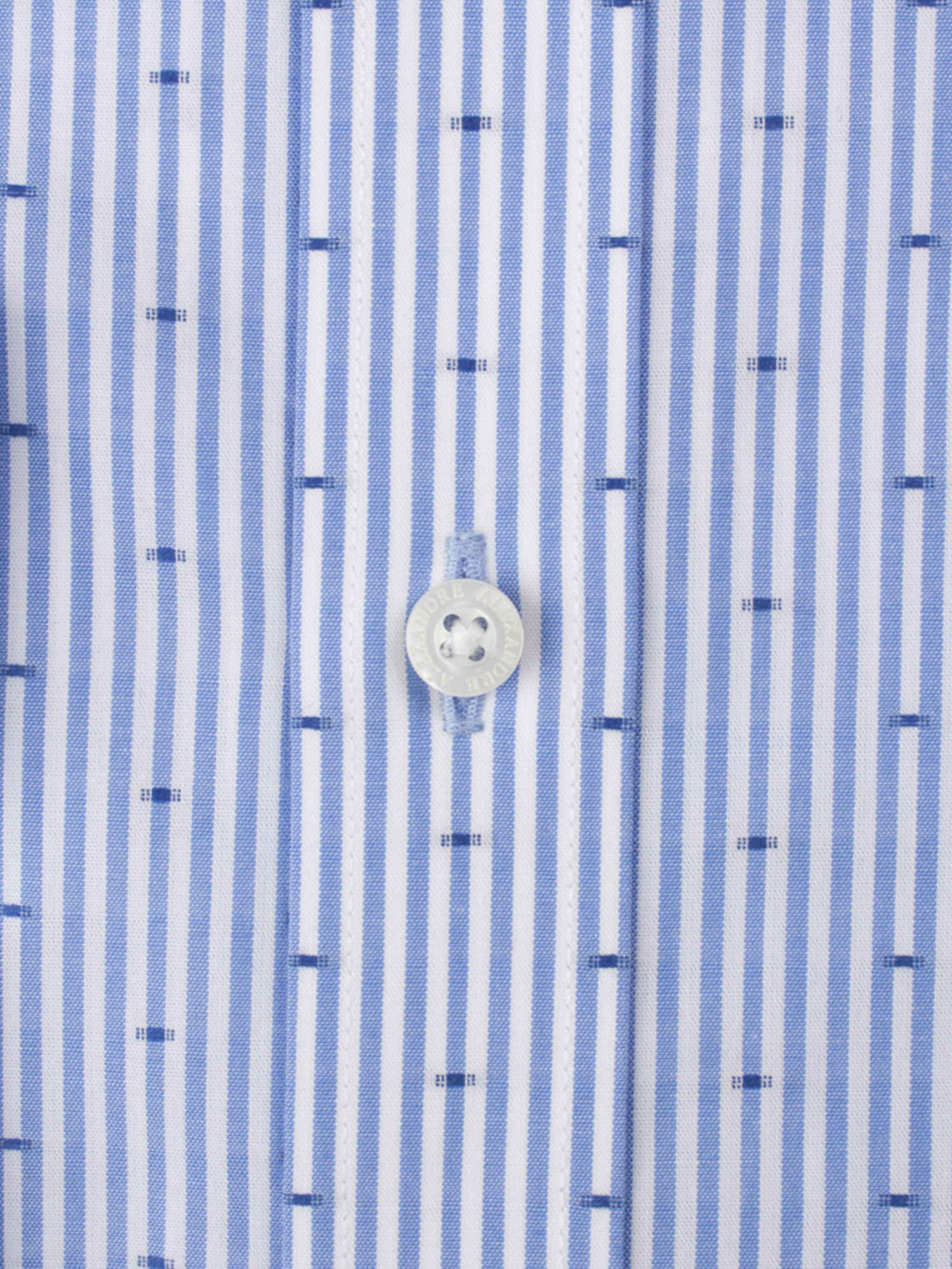 Light Blue Dobby Stripe Shirt