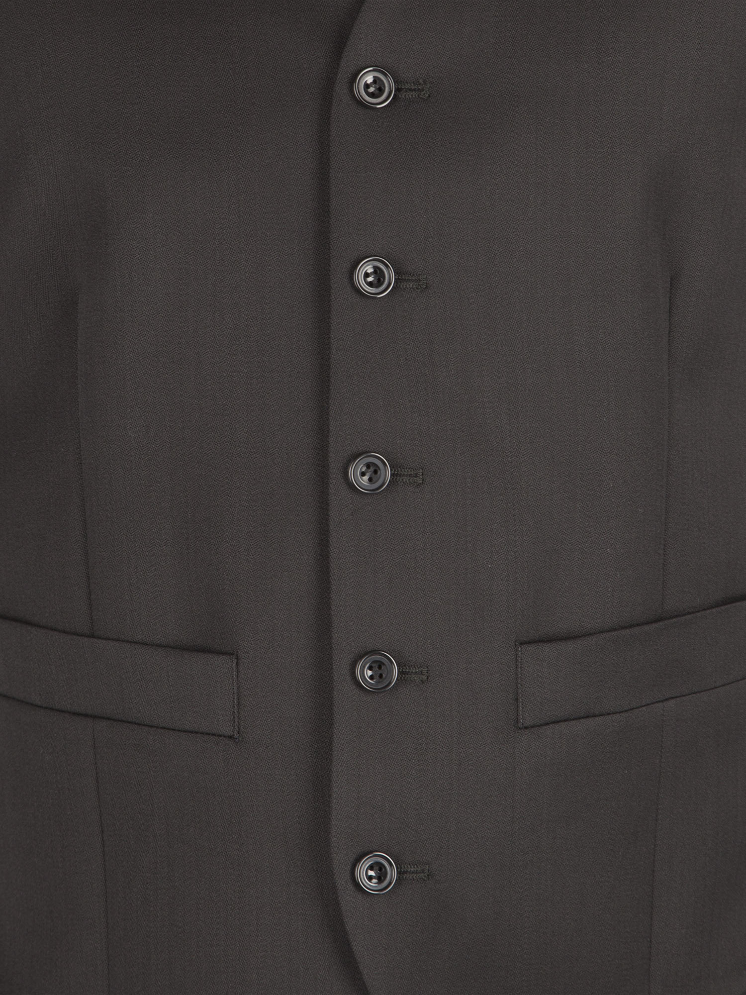 BLACK 5 BUTTON TECHNO FINISH WAISTCOAT