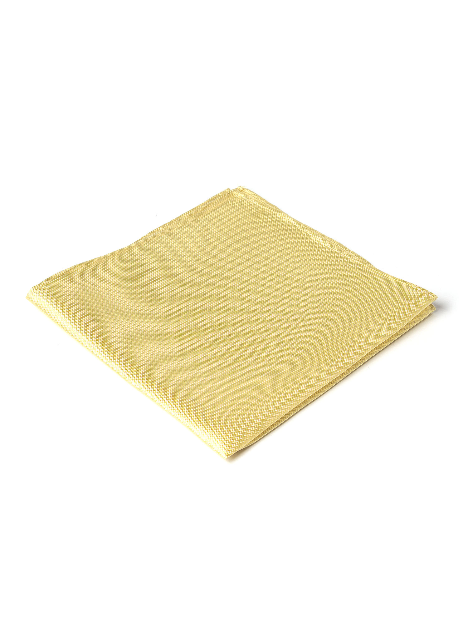 MENS YELLOW SILK HANDKERCHIEF