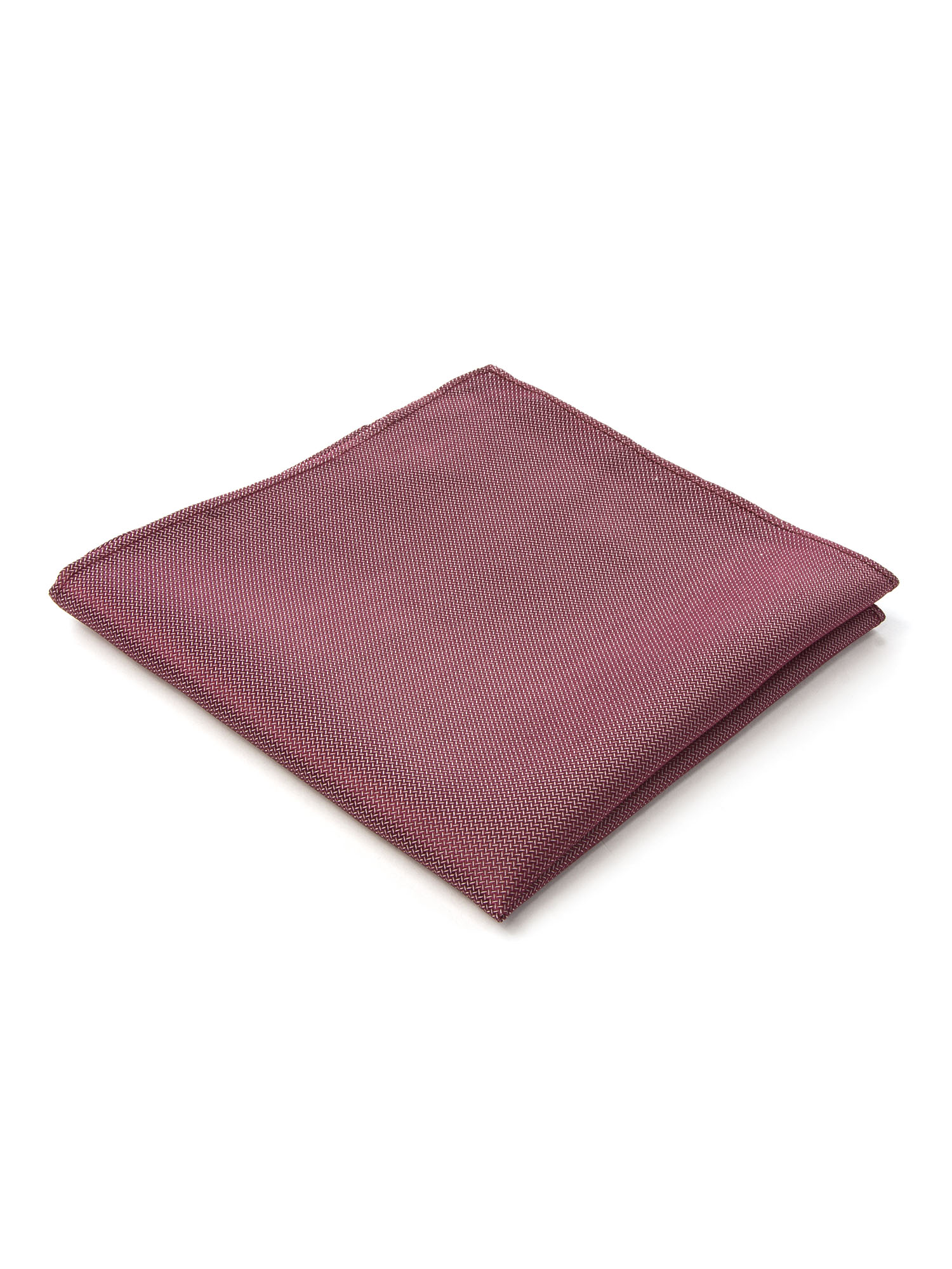 MENS BURGUNDY SILK HANDKERCHIEF