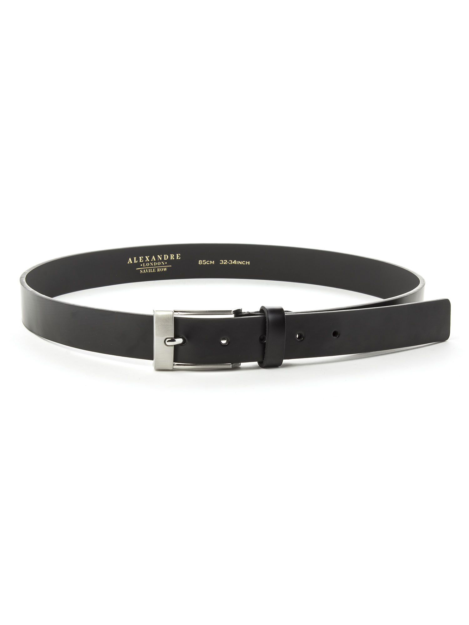 black leather belt