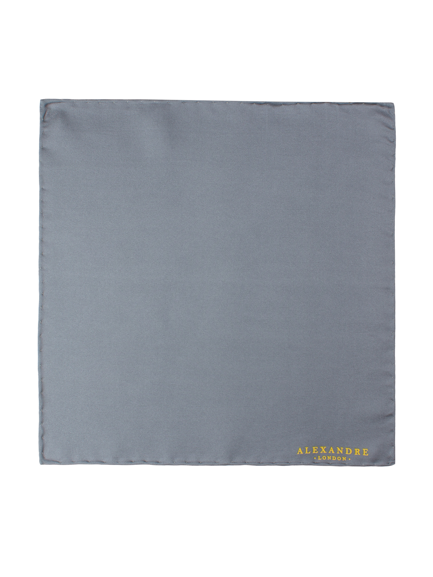 GREY PLAIN SILK HANDKERCHIEF