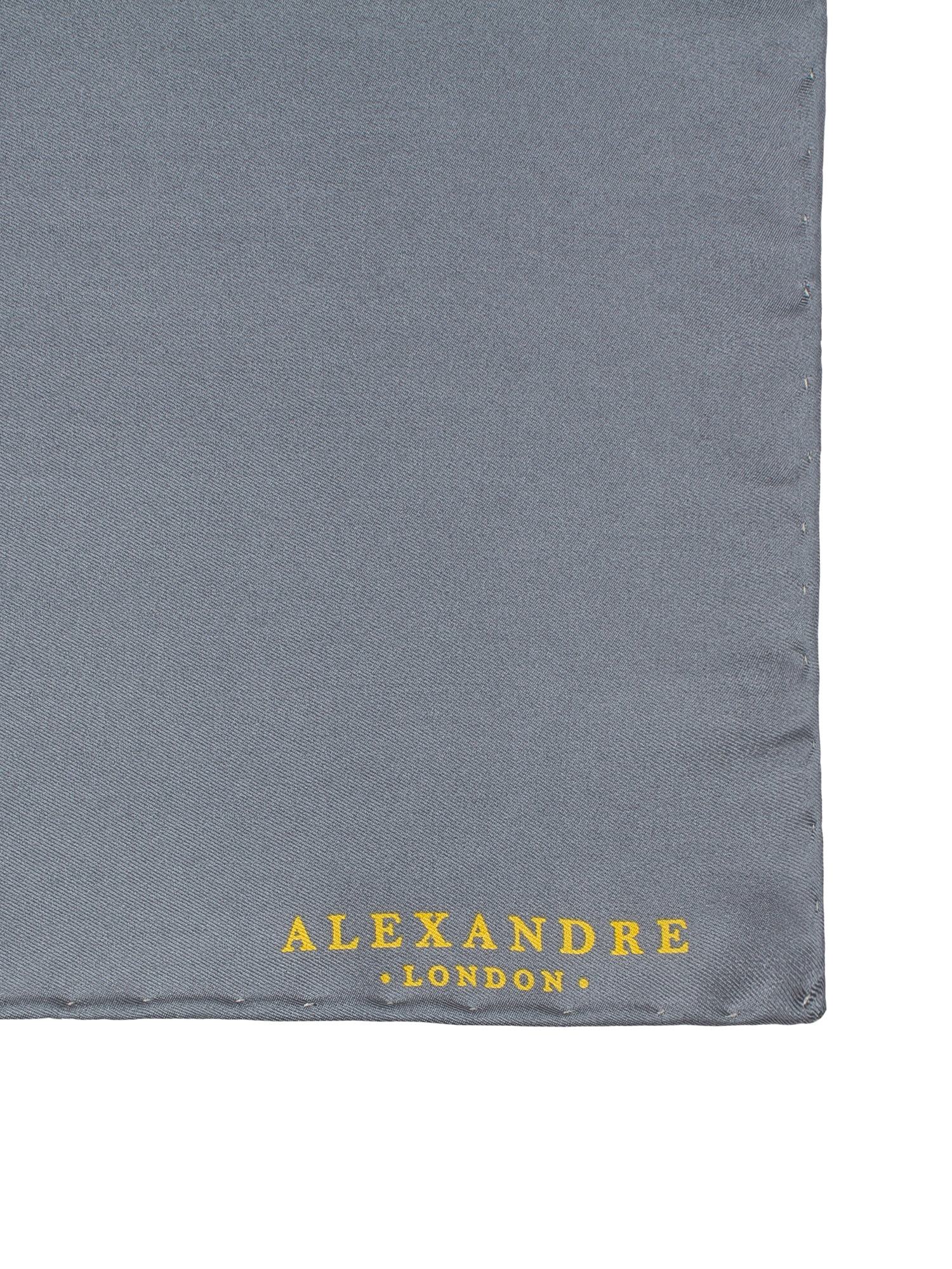 GREY PLAIN SILK HANDKERCHIEF