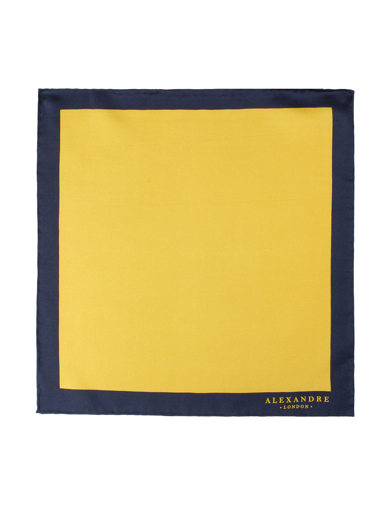 GOLD PLAIN SILK HANDKERCHIEF