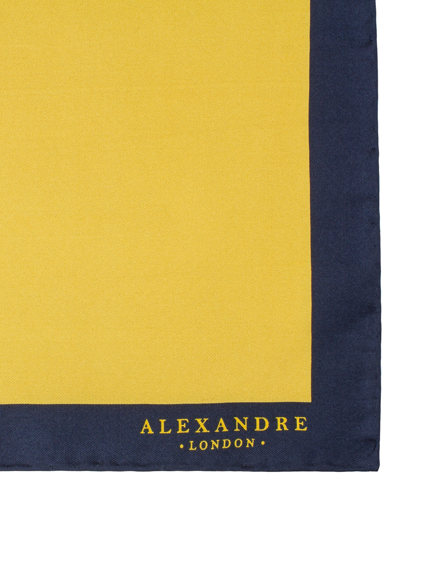 GOLD PLAIN SILK HANDKERCHIEF