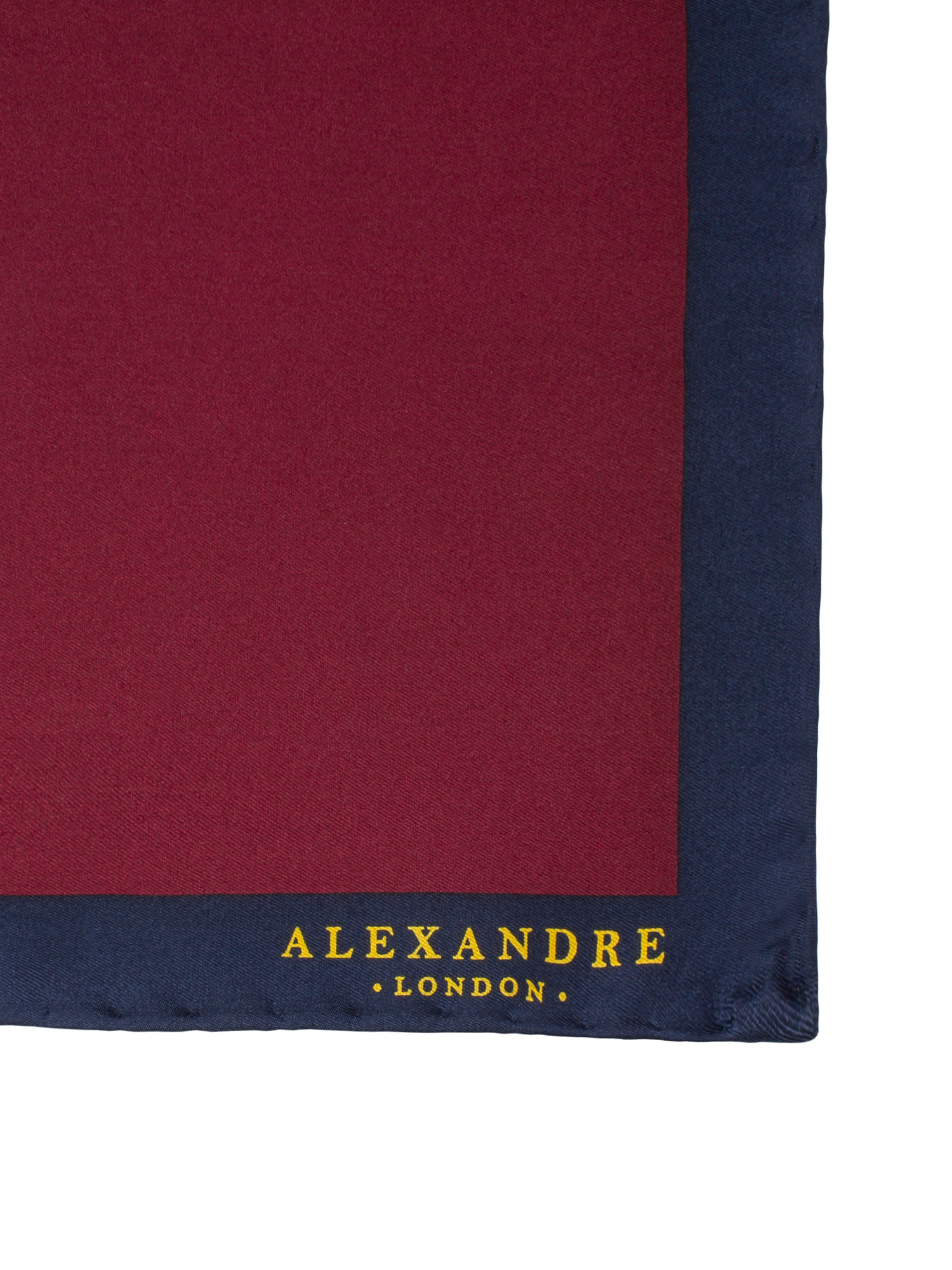 WINE PLAIN SILK HANDKERCHIEF