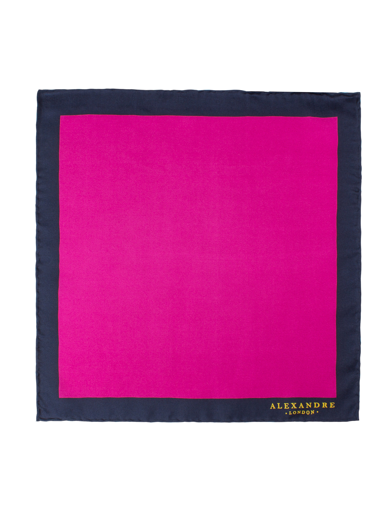 FUCHSIA PLAIN SILK HANDKERCHIEF