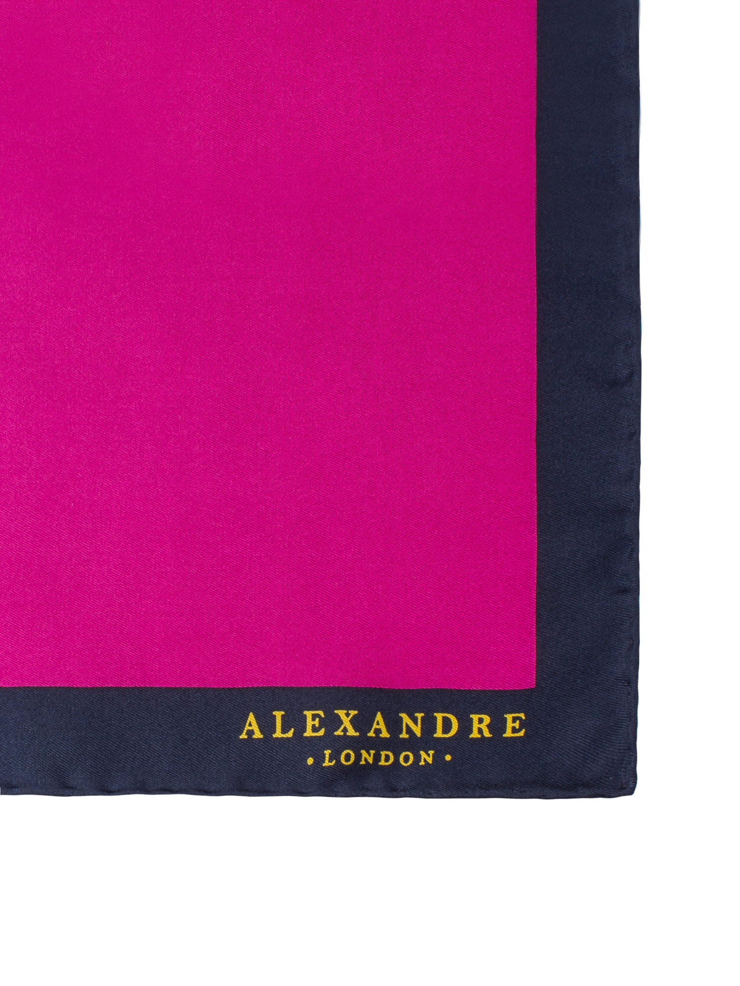FUCHSIA PLAIN SILK HANDKERCHIEF