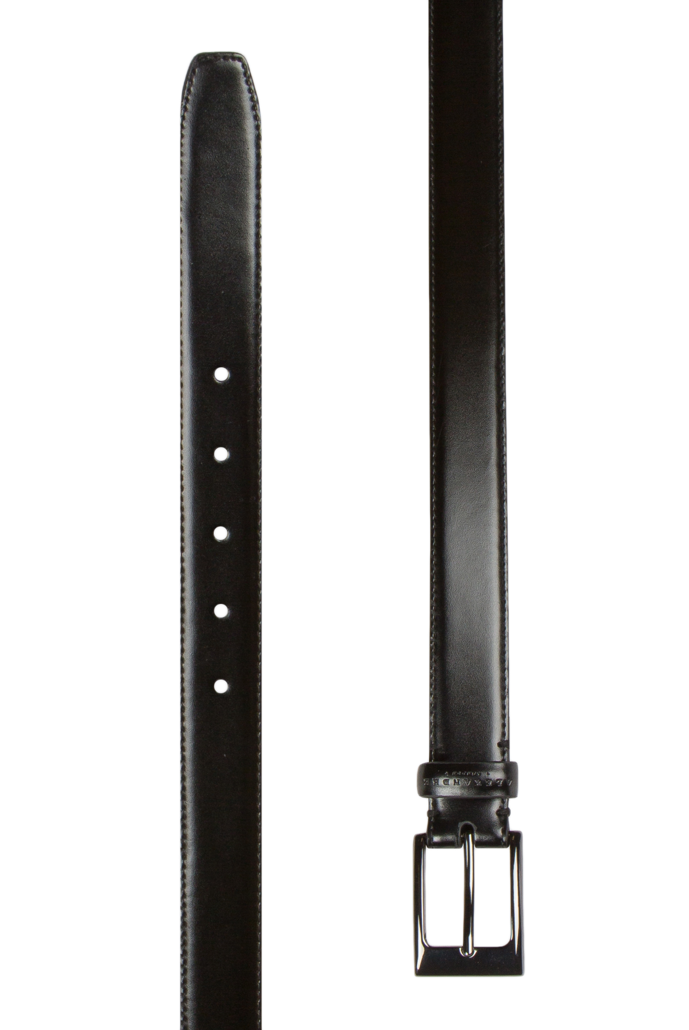 Black Smart Stitched Edge Belt