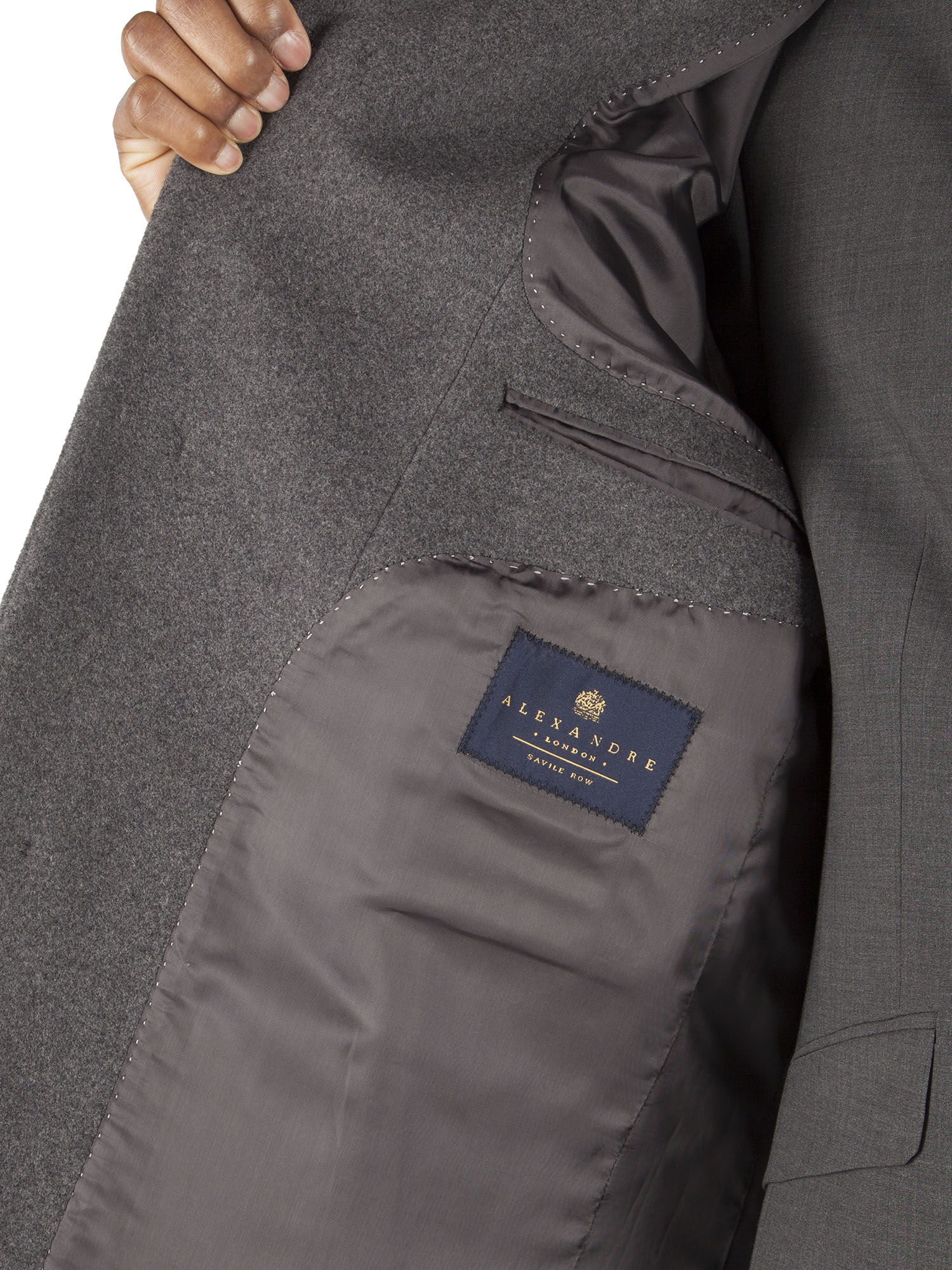 MENS MID GREY WOOL CASHMERE CAR COAT- currently unavailable ...