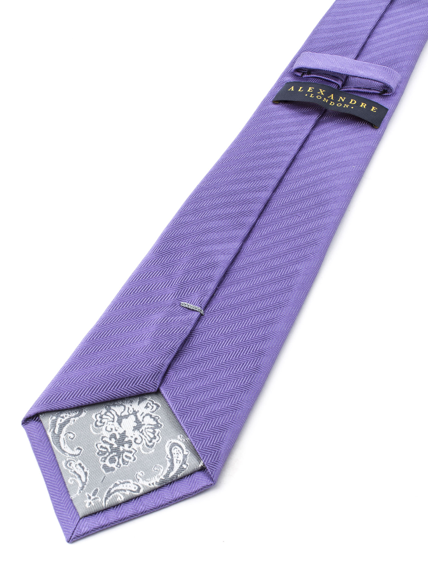Lilac silk tie
