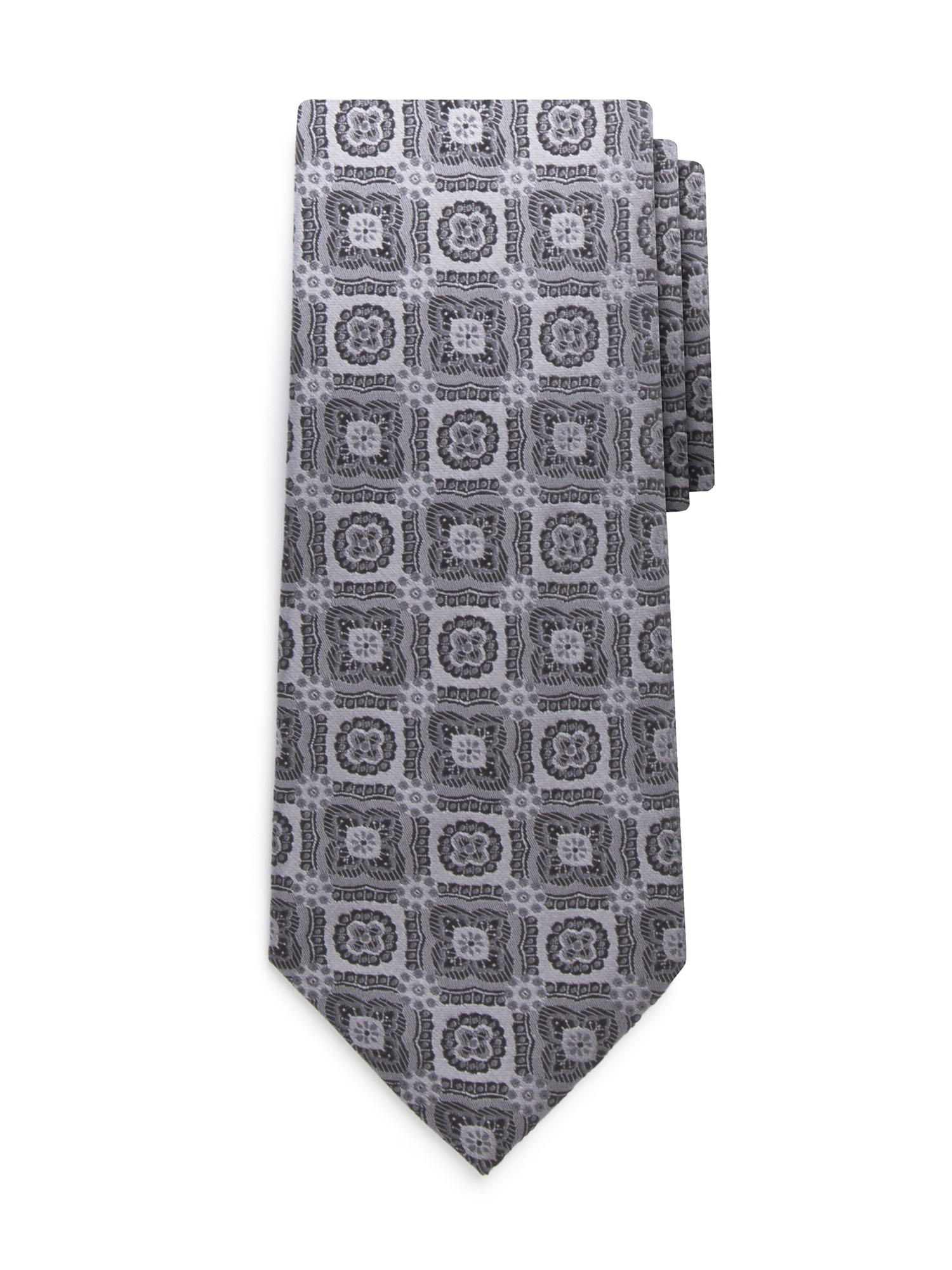 Grey Orchid Silk Tie