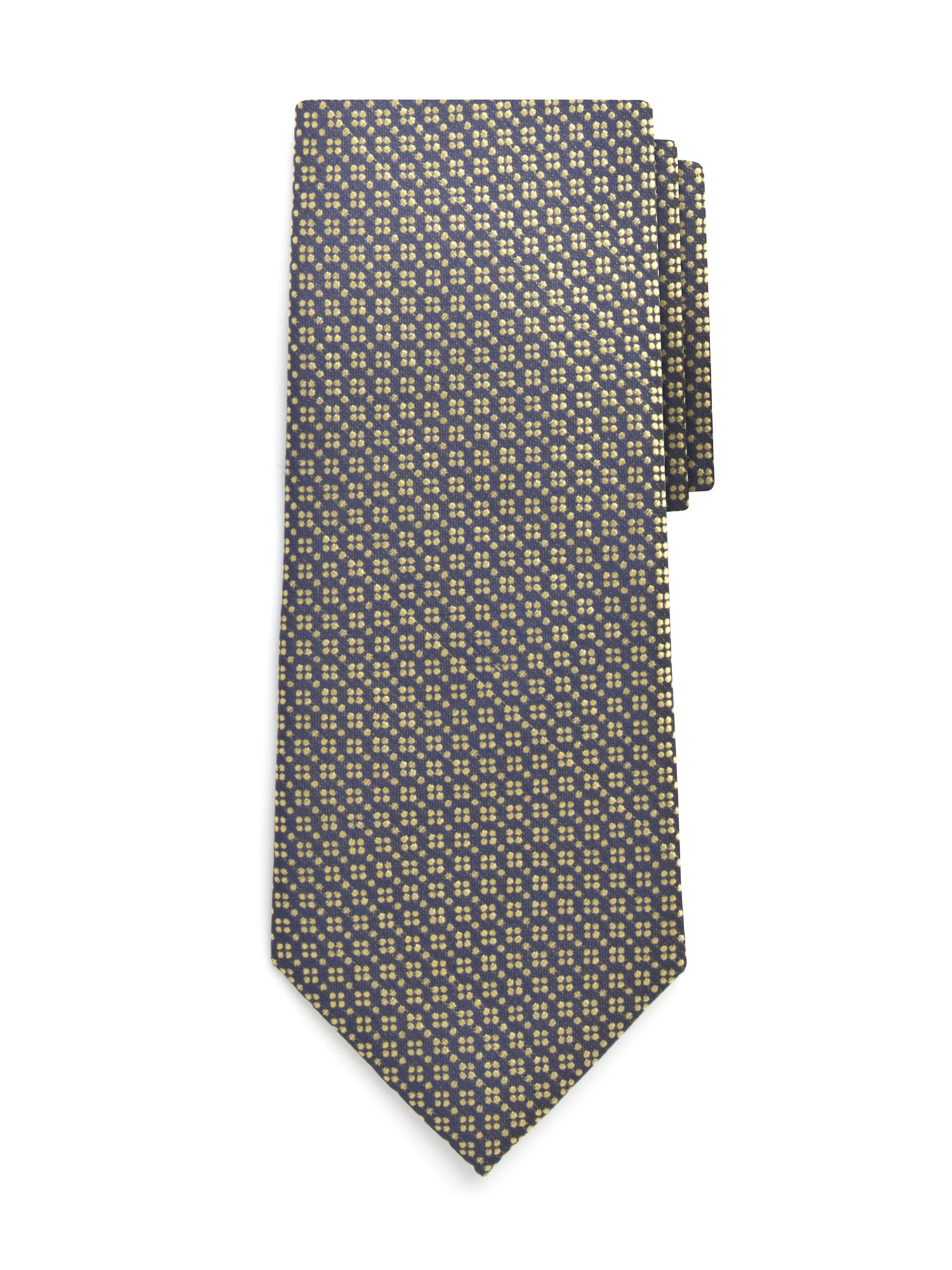Gold Chain Stitch Silk Tie