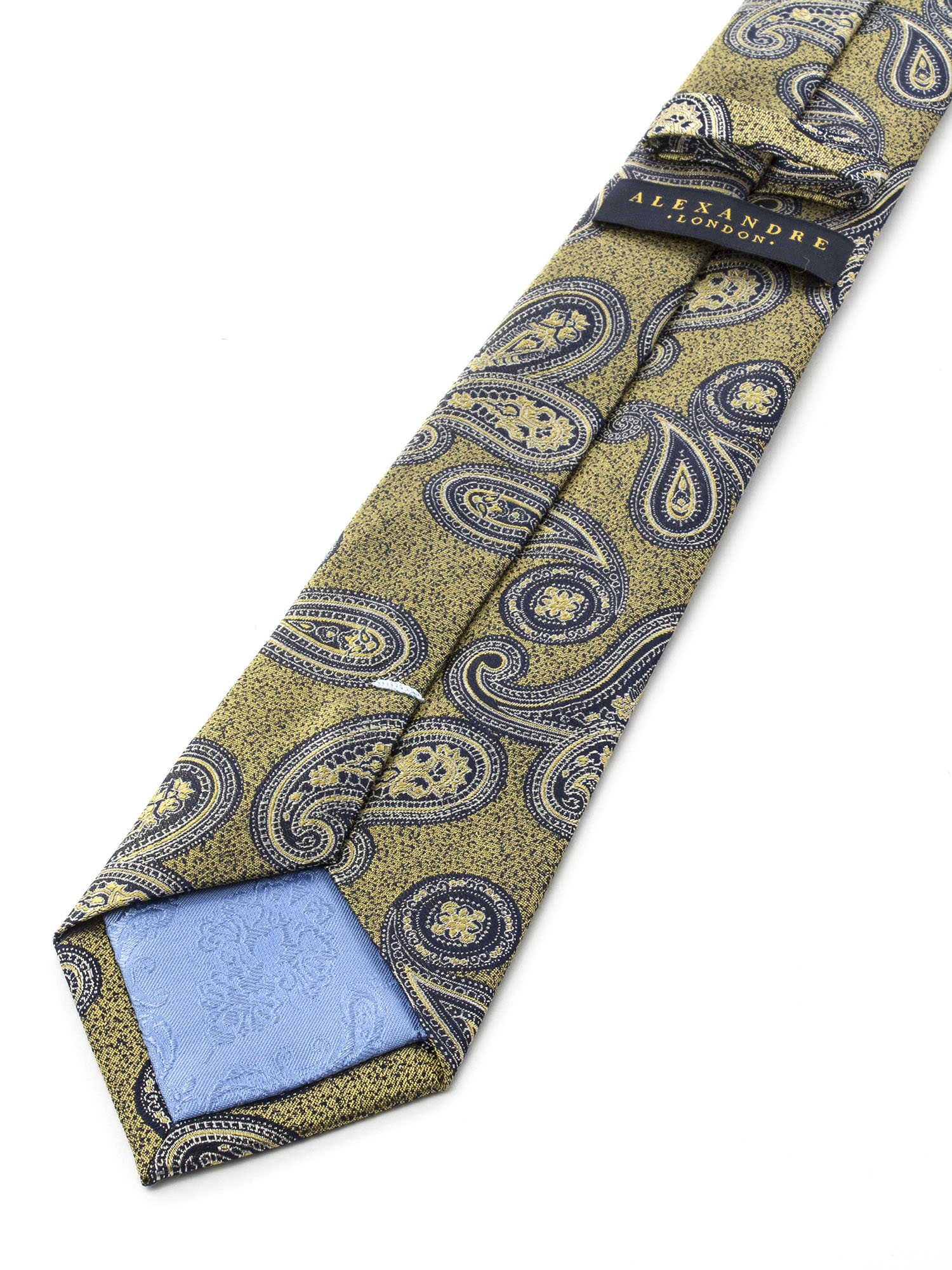 Gold Swirl Paisley Silk Tie