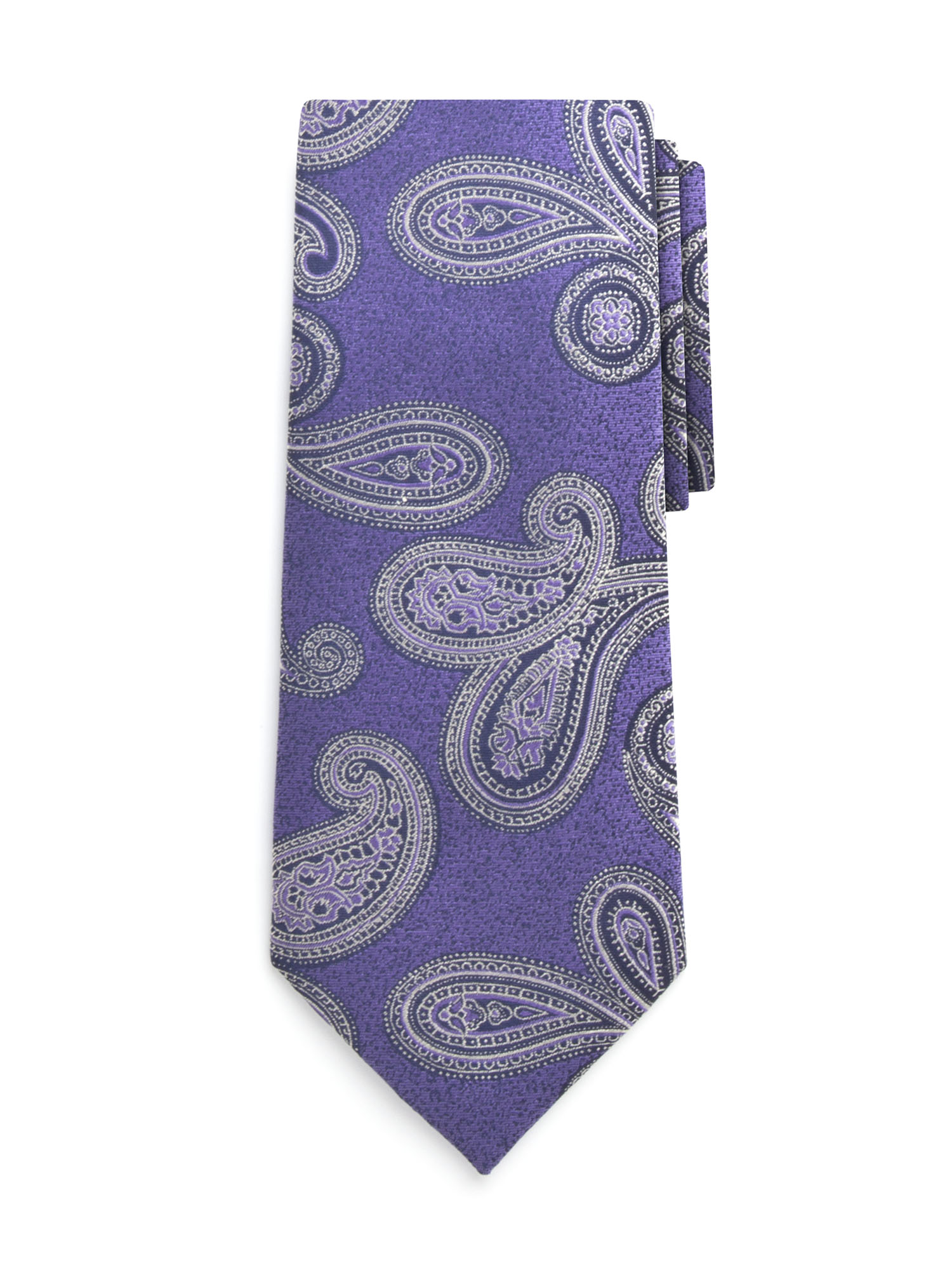 Lilac Swirl Paisley Silk Tie