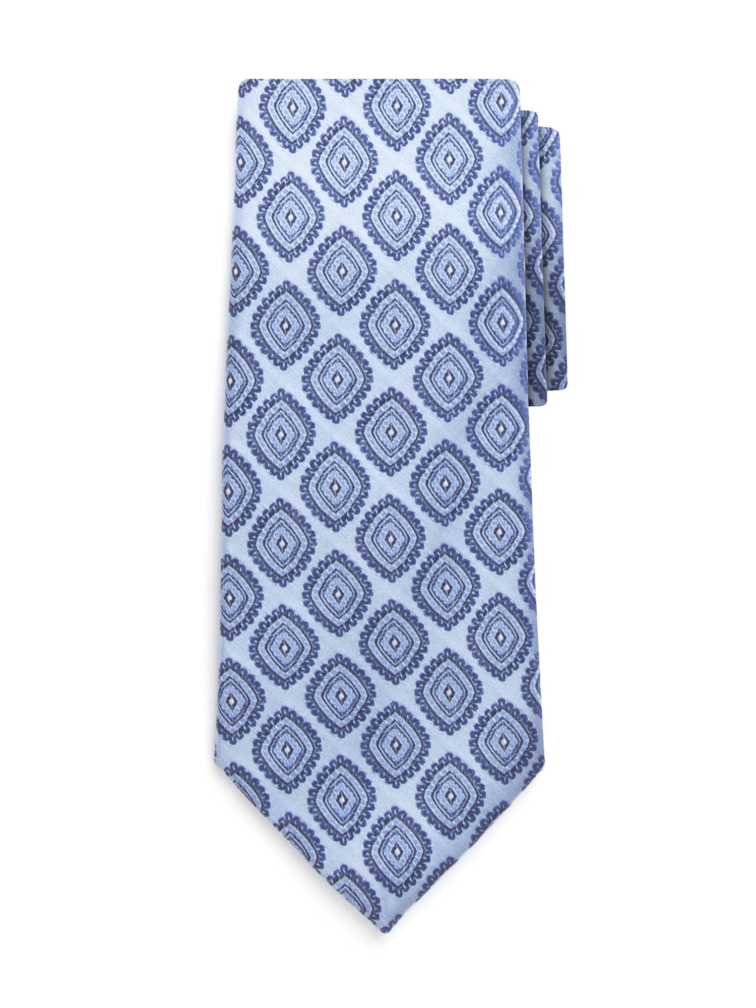 Light Blue Tiles Silk Tie