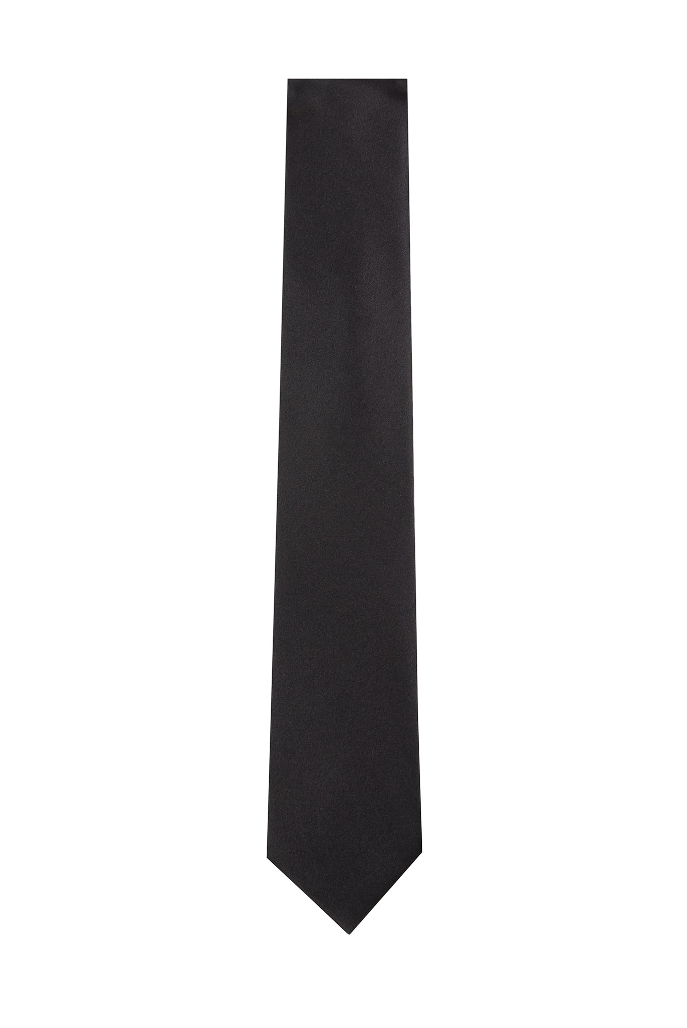 Black Plain Sateen Tie