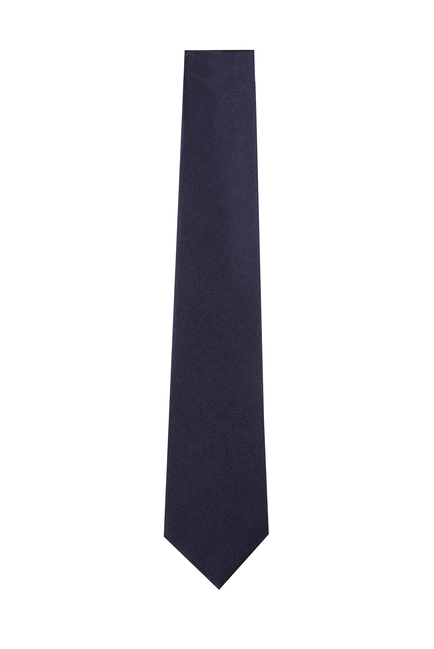Navy Plain Sateen Tie