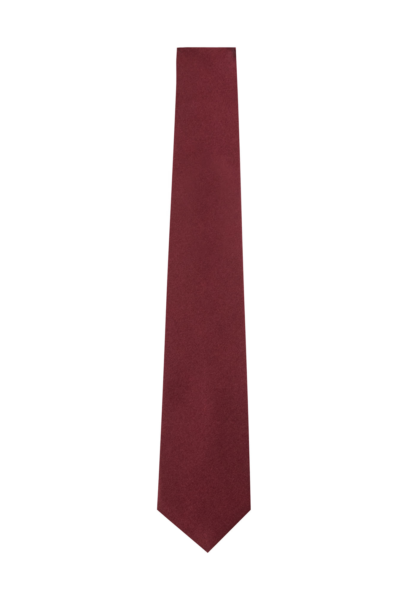 Wine Plain Sateen Tie