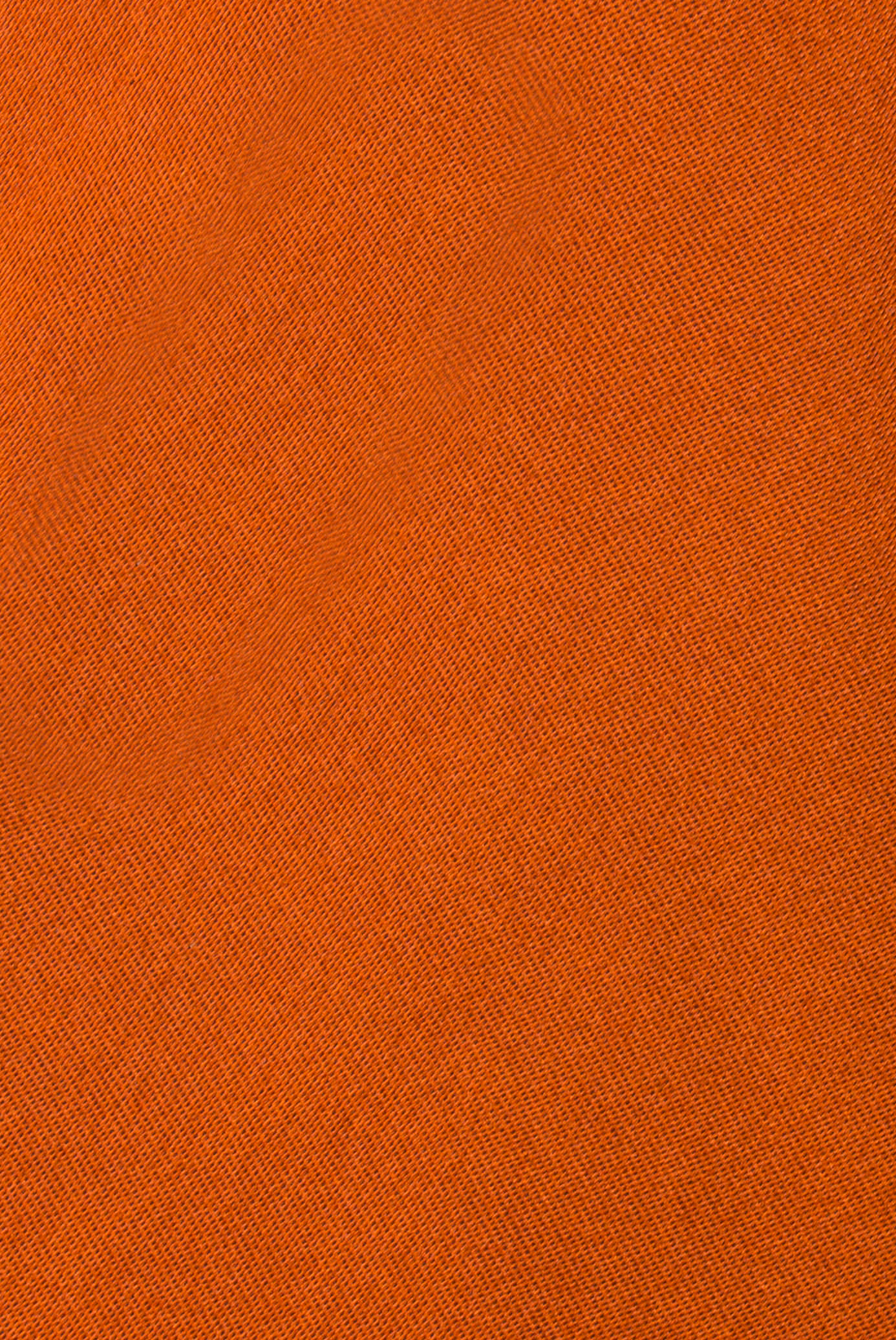 Orange Plain Sateen Tie