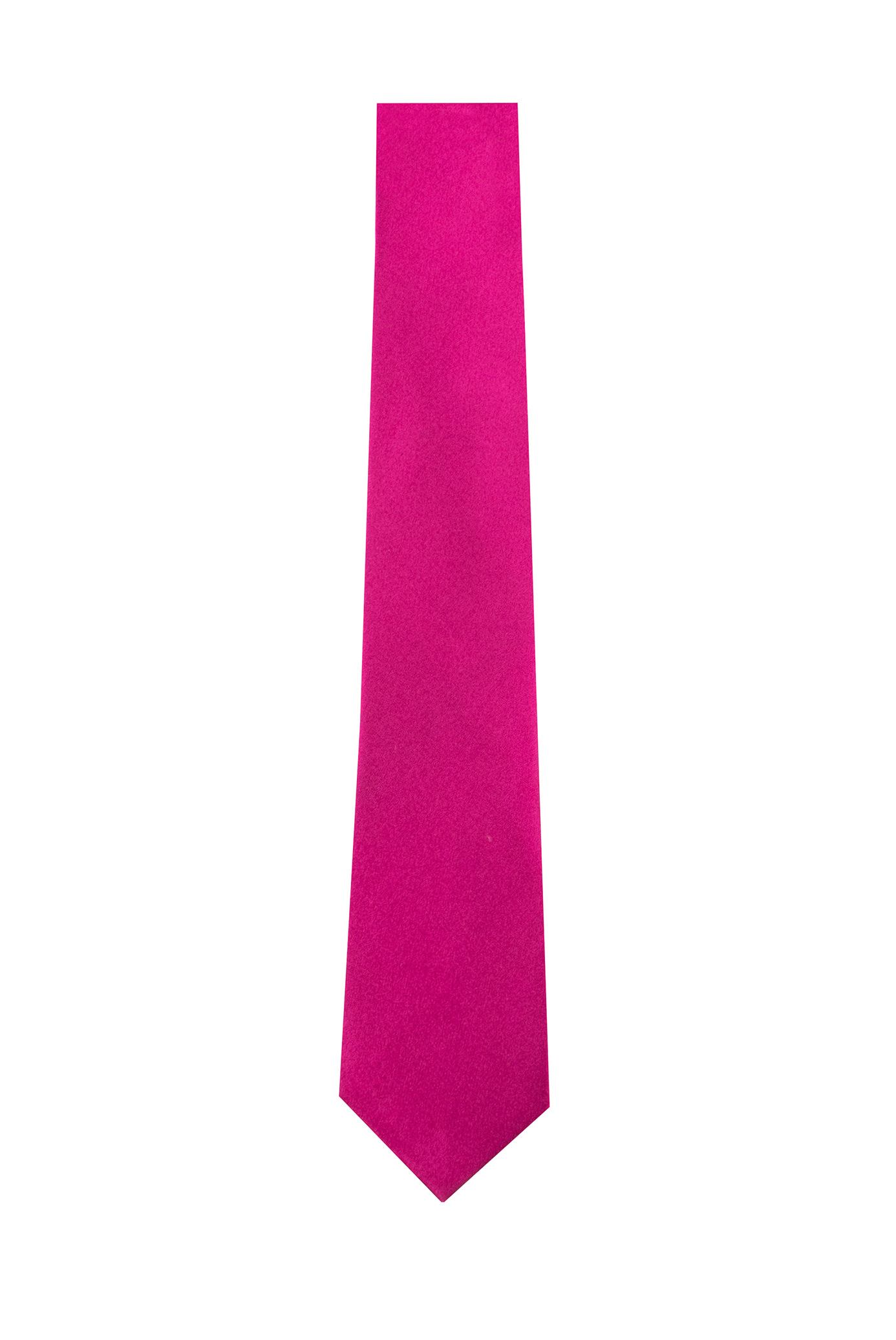 Fuchsia Plain Sateen Tie