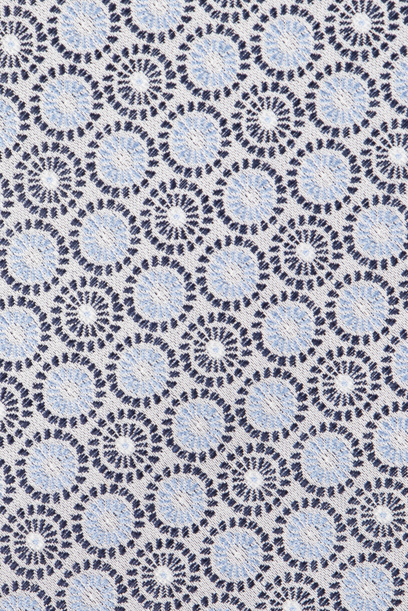 Light Blue Wheels Silk Tie