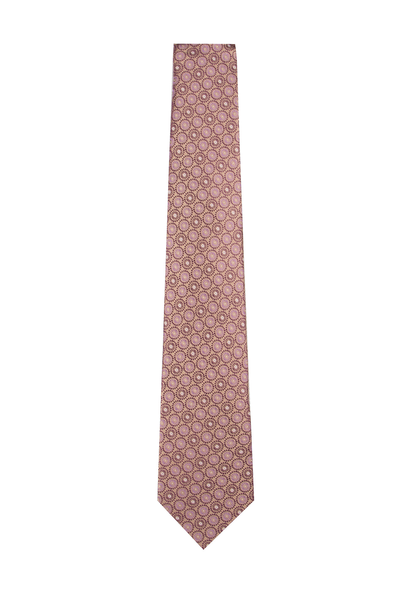 Purple Wheels Silk Tie