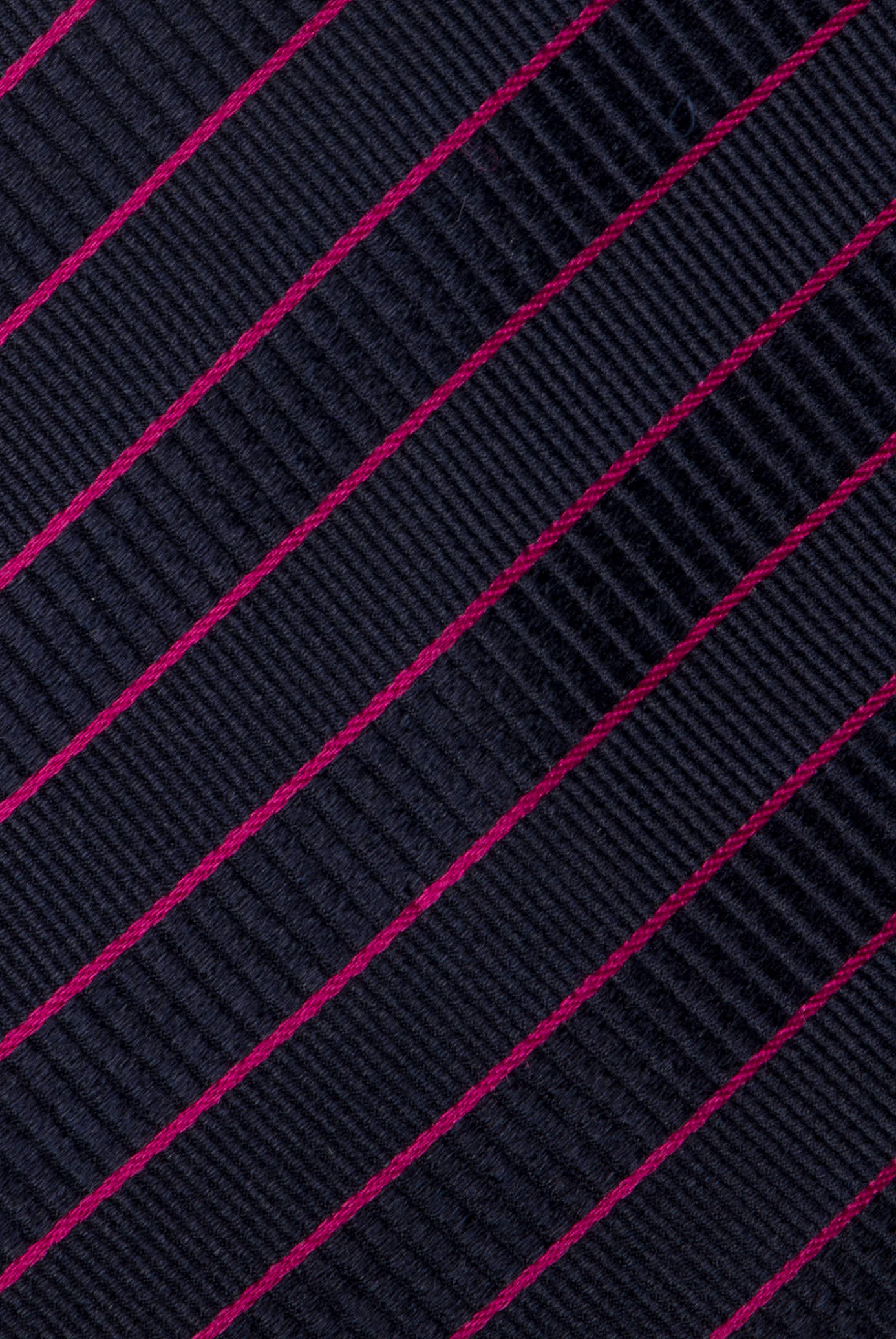Fuchsia Ladder Stripe Silk Tie