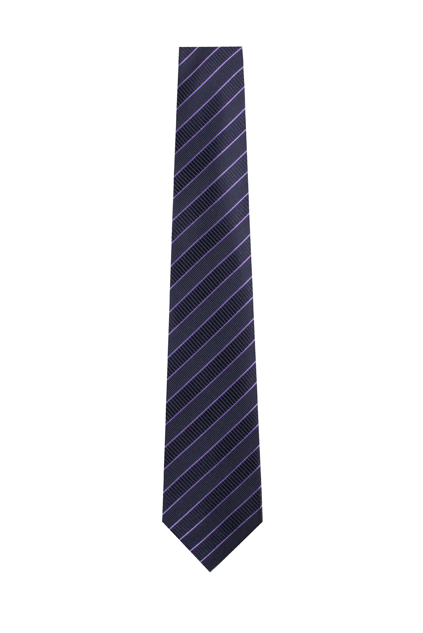 Purple Ladder Stripe Silk Tie