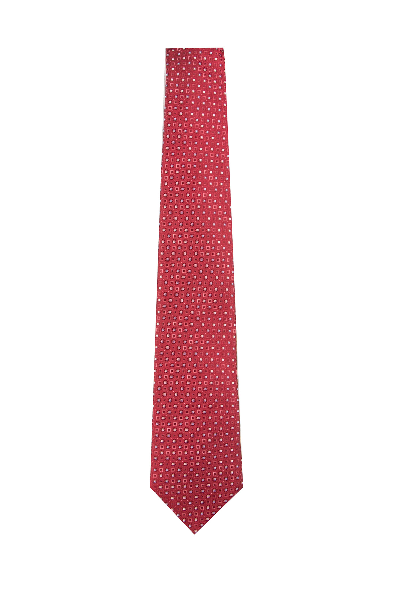 Red Diamond Geo Silk Tie