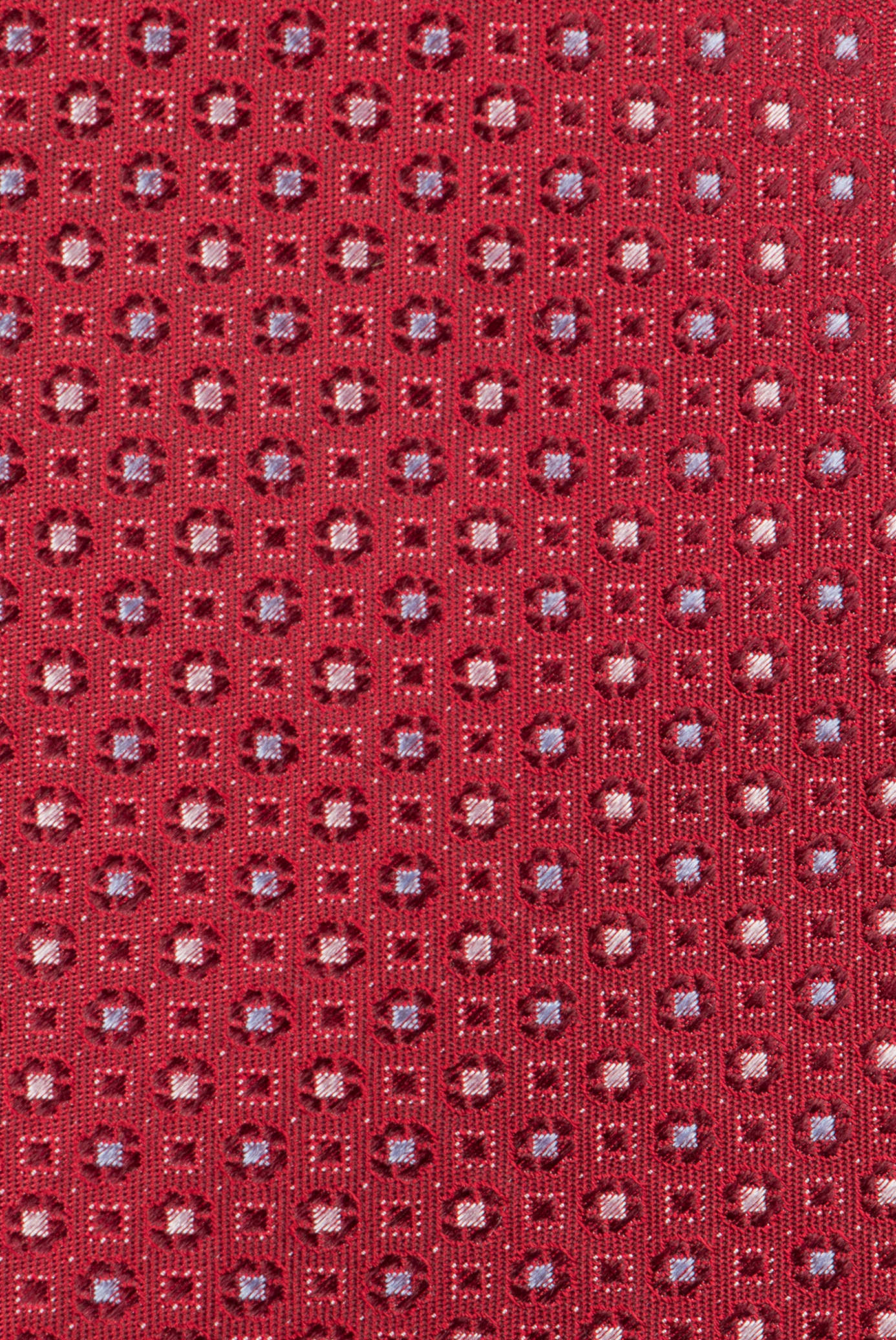 Red Diamond Geo Silk Tie