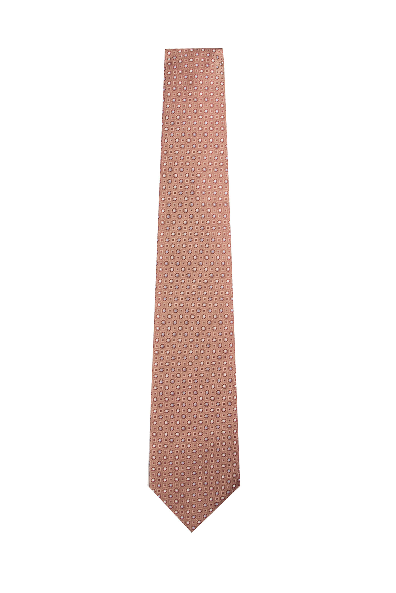 Wine Diamond Geo Silk Tie