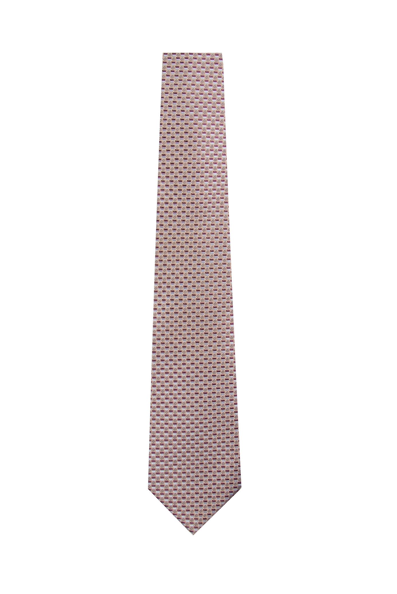 Purple and Blue Contrast Silk Tie