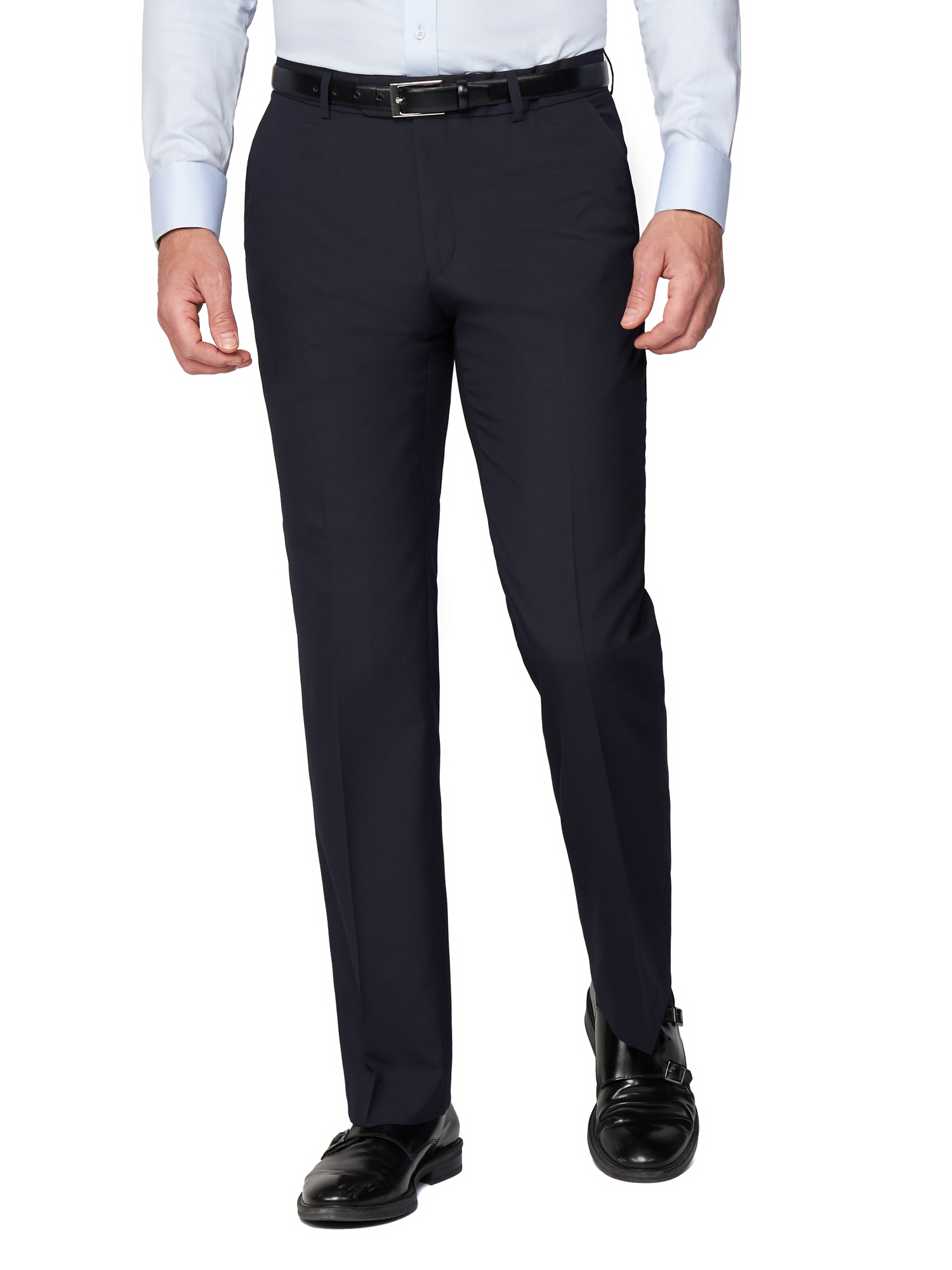 ALEX SILVER LABEL SINGLE BREASTED TWO BUTTON PLAIN NAVY SUIT