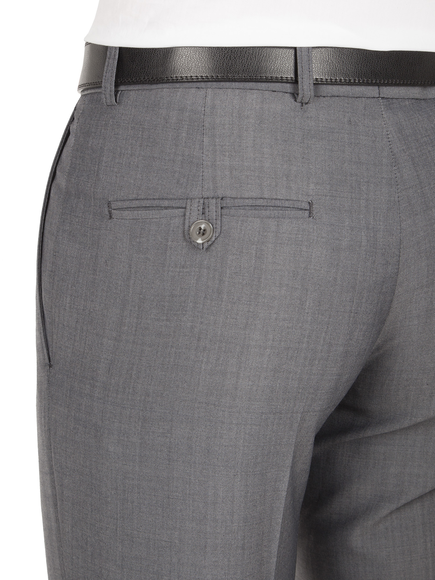 Grey Panama Regular Fit Mixer Trouser