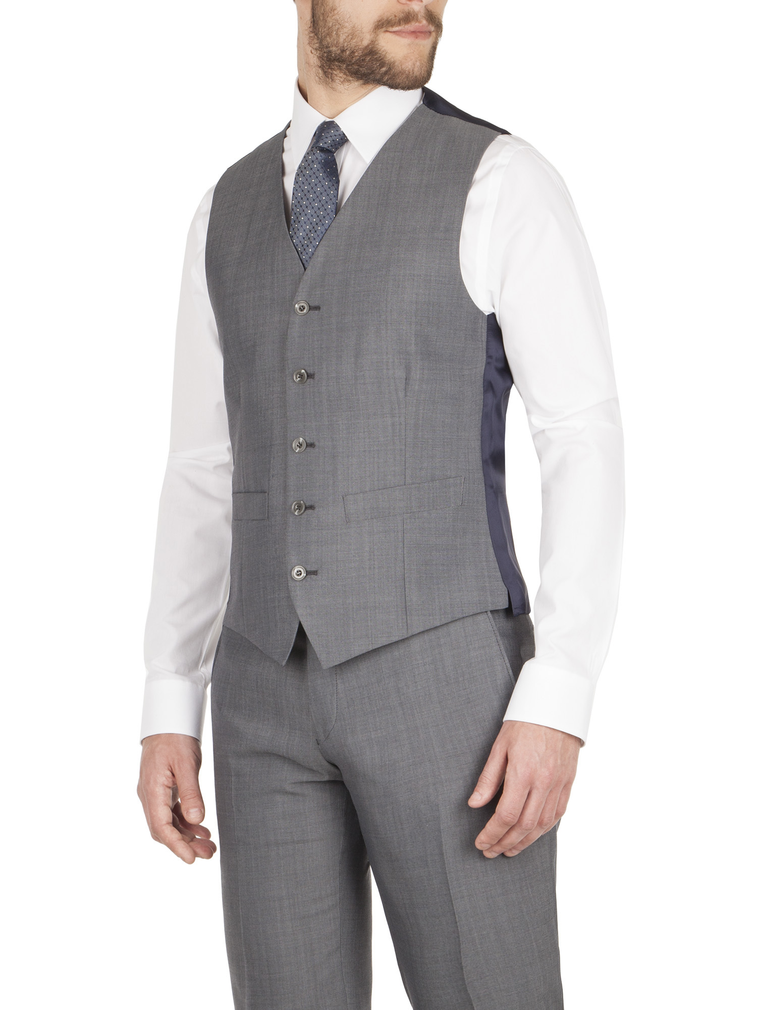 Grey Panama Regular Fit Mixer Jacket