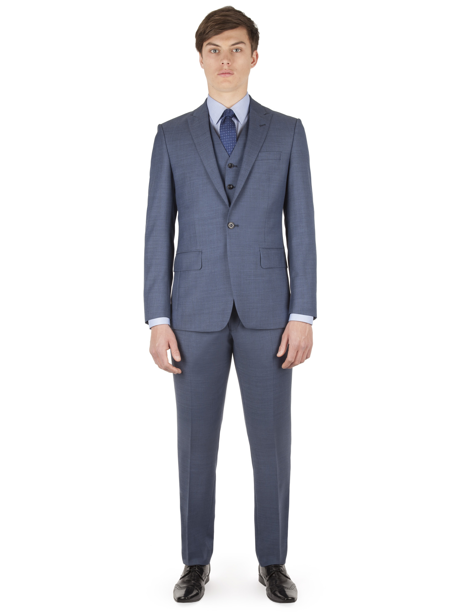 Blue Pick & Pick Slim Fit Mixer Jacket