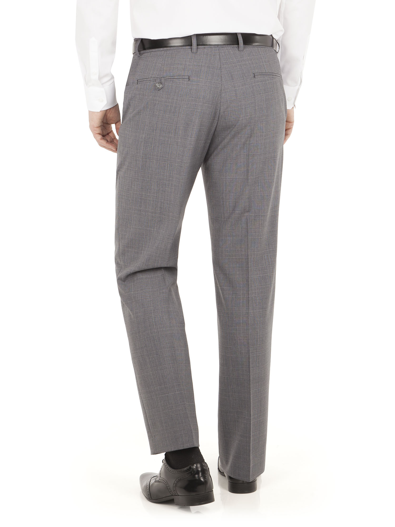 Grey Check Regular Fit Suit
