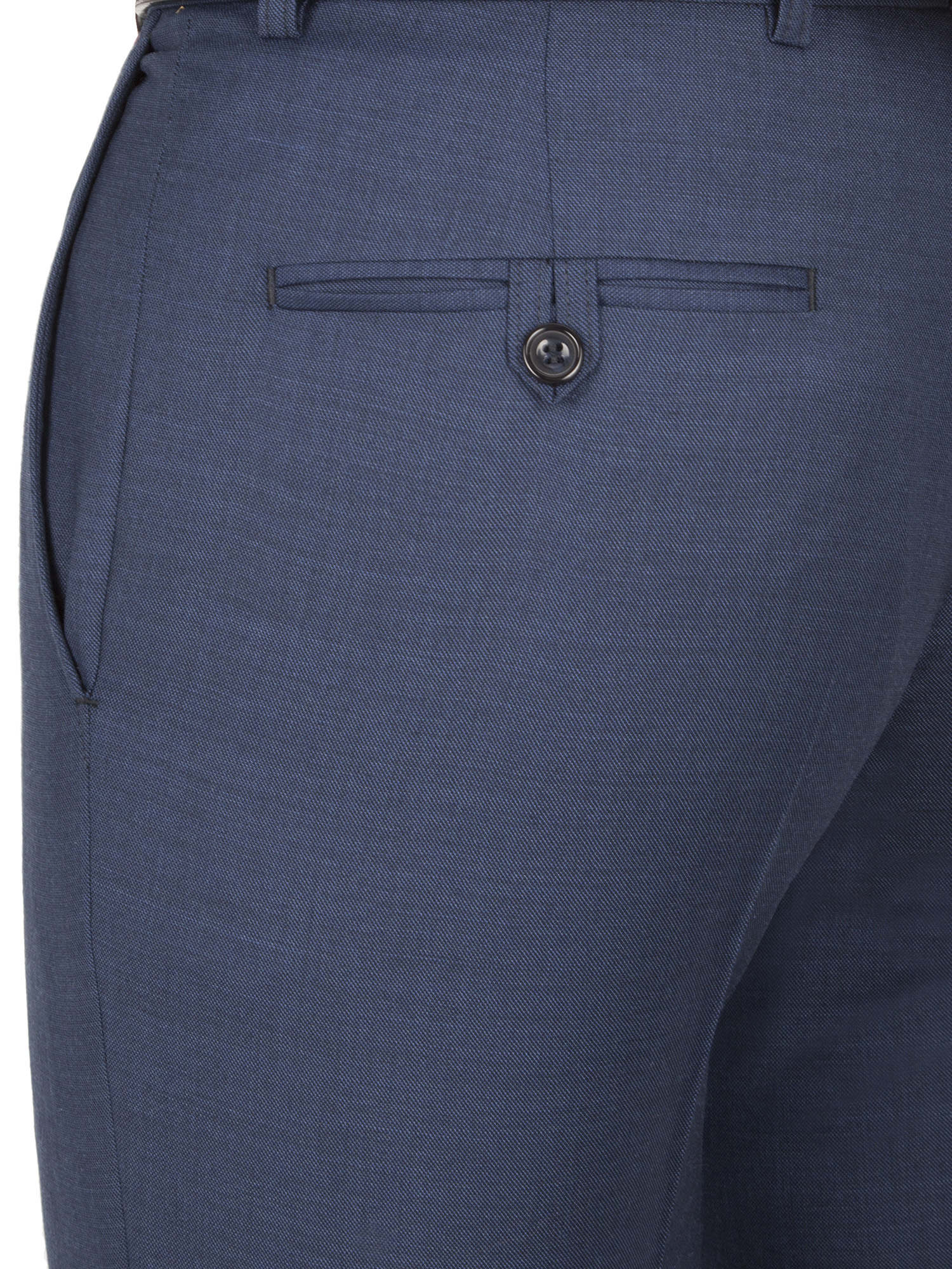 Dark Blue Sharkskin Regular Fit Suit