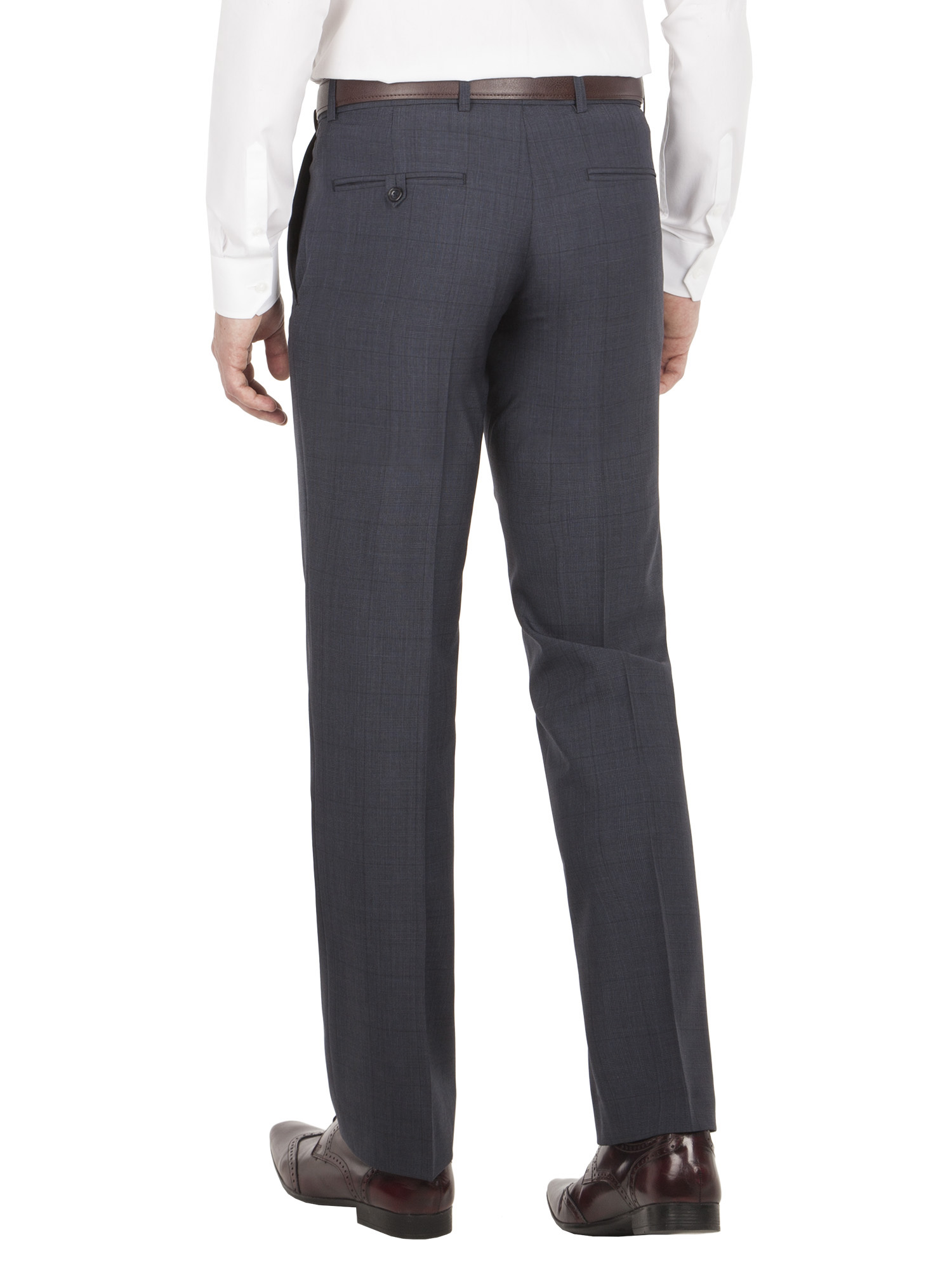 Navy Check Regular Fit Suit