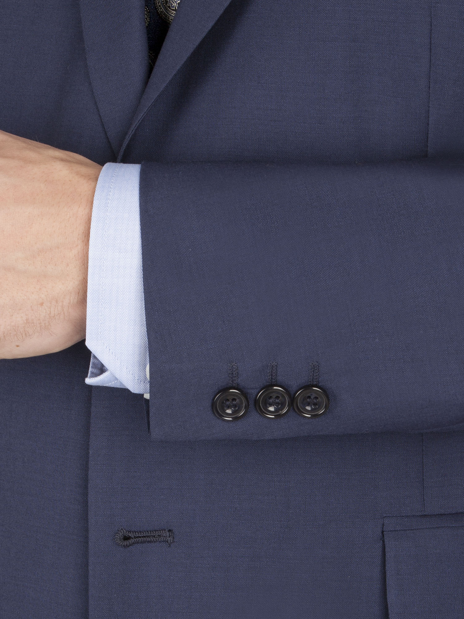 Blue Panama Regular Fit Suit