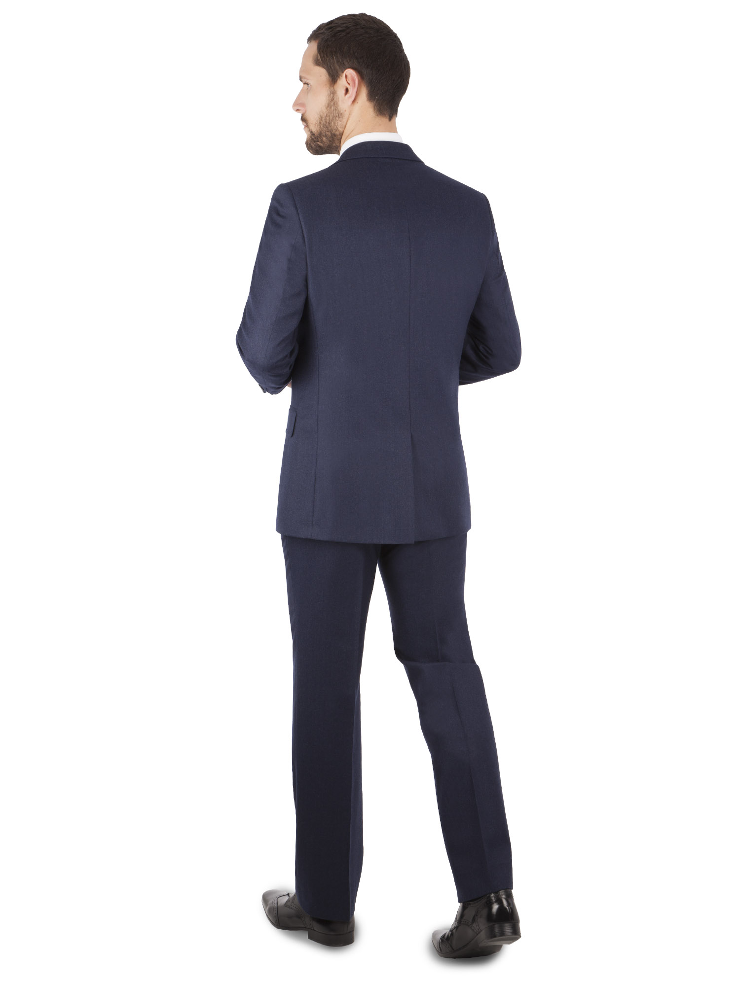 Navy Flannel Regular Fit Suit
